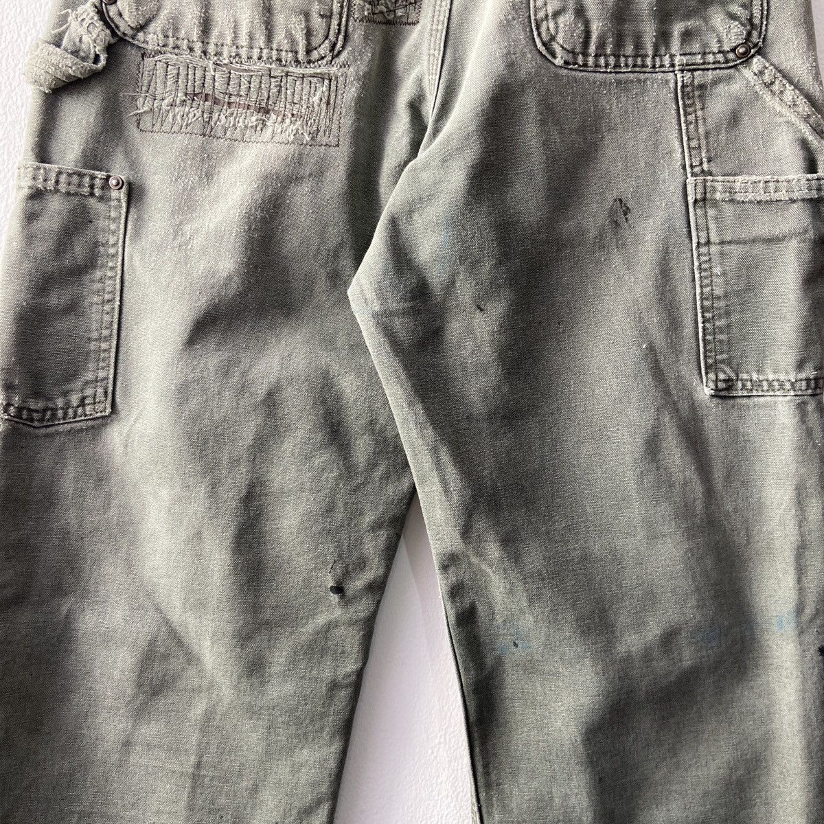 Carhartt × Vintage Distressed Faded Vintage Carhartt Double Knee Moss Green Size US 30 / EU 46 - 4 Thumbnail
