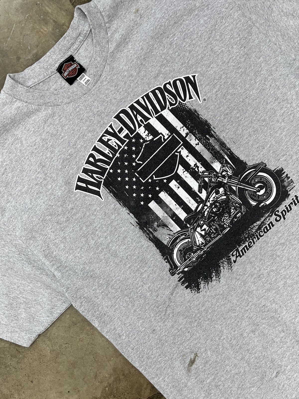 Harley Davidson × Vintage Vintage Harley Davidson American Spirit Lake Geneva Tee XL Size US XL / EU 56 / 4 - 1 Thumbnail