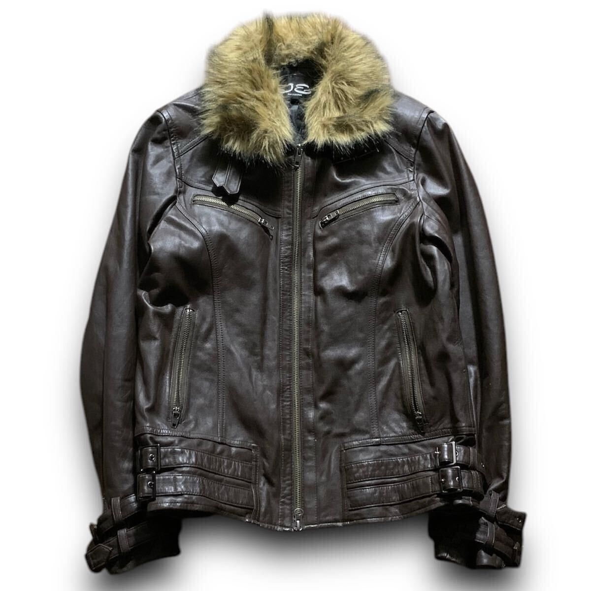 ジャケット・アウター 00s japanese label fur leather jacket 00s japanese label leather jacket ジャケット