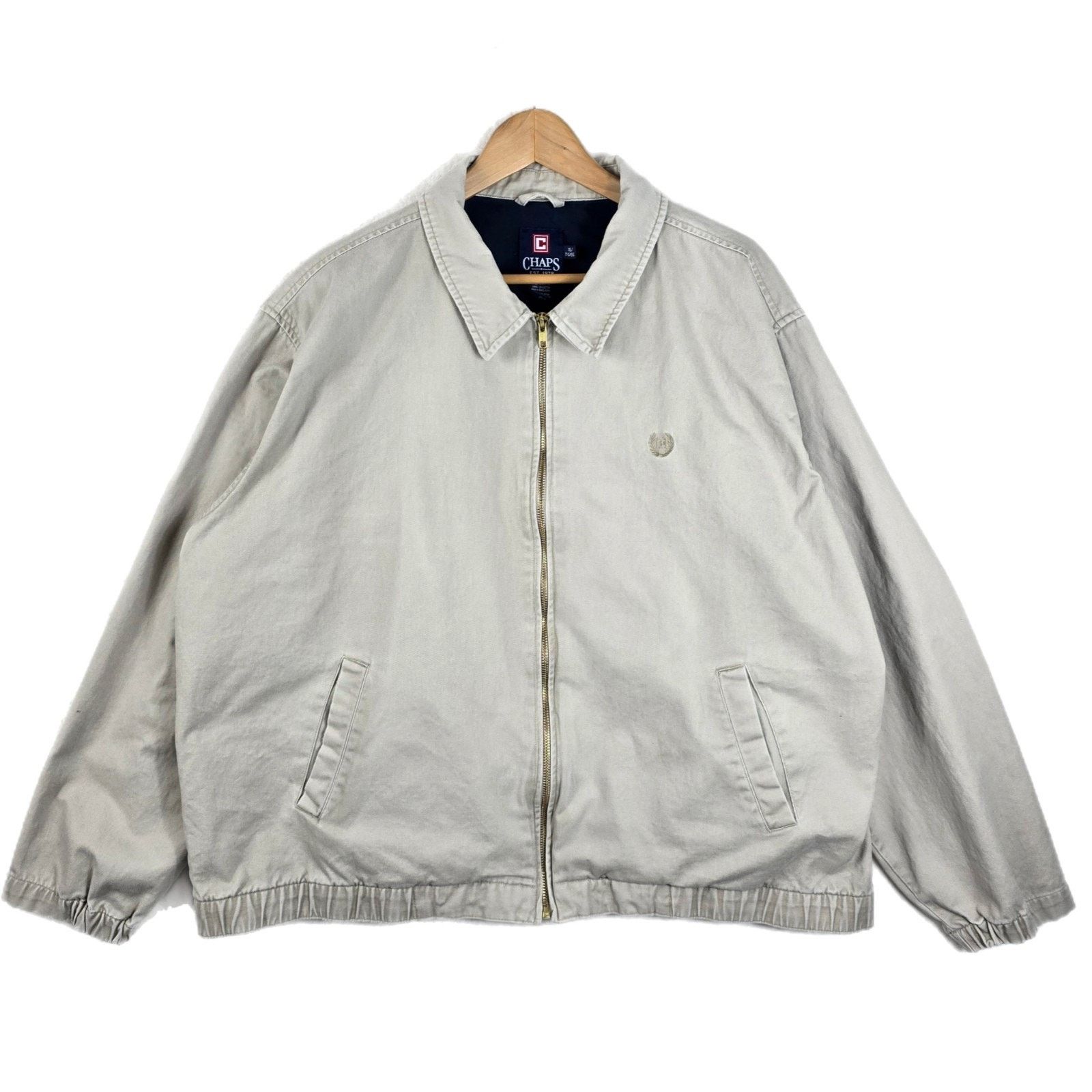 Ralph Lauren Vintage Chaps Ralph Lauren Beige Khaki Bomber Jacket Size XL Size US XL / EU 56 / 4 - 1 Thumbnail