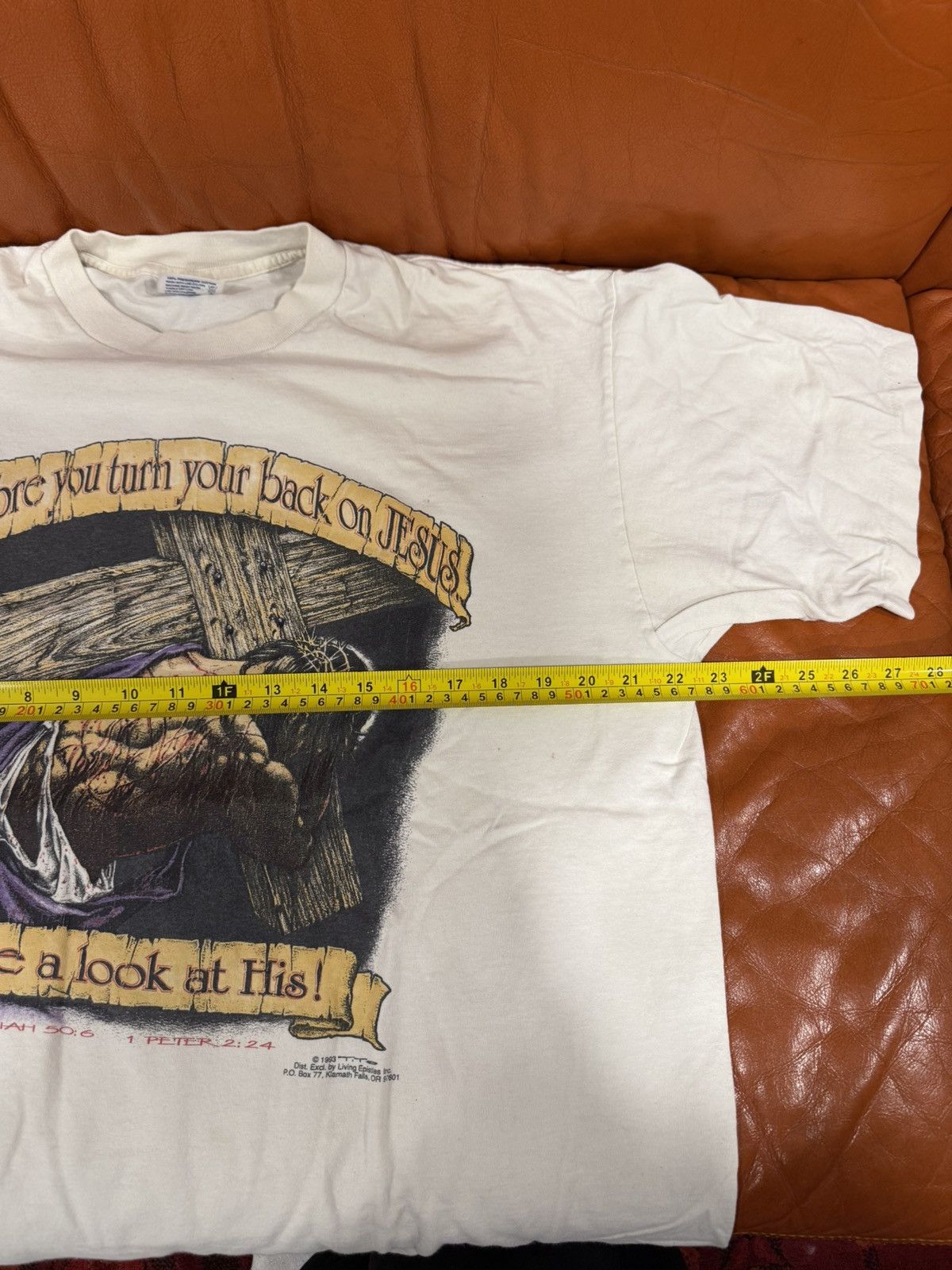 TEE JAYS Vintage 90’s Living Epistles Jesus T Shirt Punk Rock Size US XL / EU 56 / 4 - 7 Thumbnail