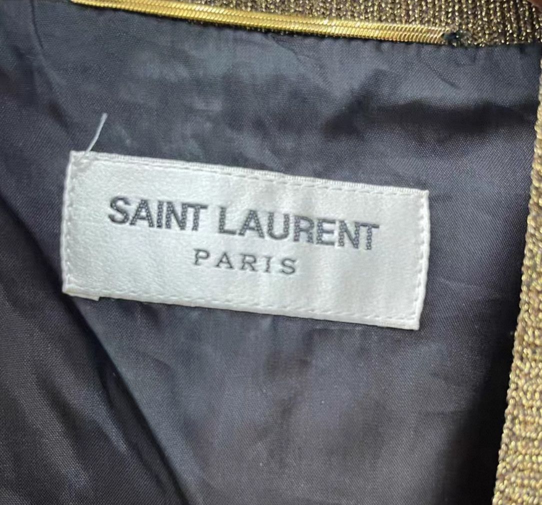Saint Laurent Paris Saint Laurent Satin Palm Tree Bomber Jacket. Size XS / US 0-2 / IT 36-38 - 5 Thumbnail