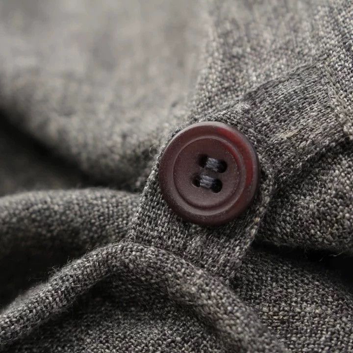 Issey Miyake Issey Miyake A grey linen coat for work Size L / US 10 / IT 46 - 6 Thumbnail
