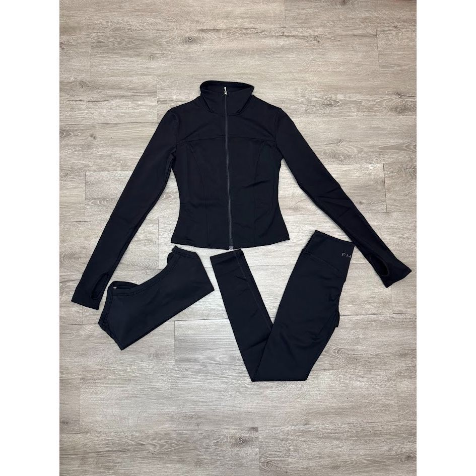 Other Womens Matching 3 Piece Athleisure Set Jacket Bra Leggings M Size 28" / US 6 / IT 42 - 1 Thumbnail