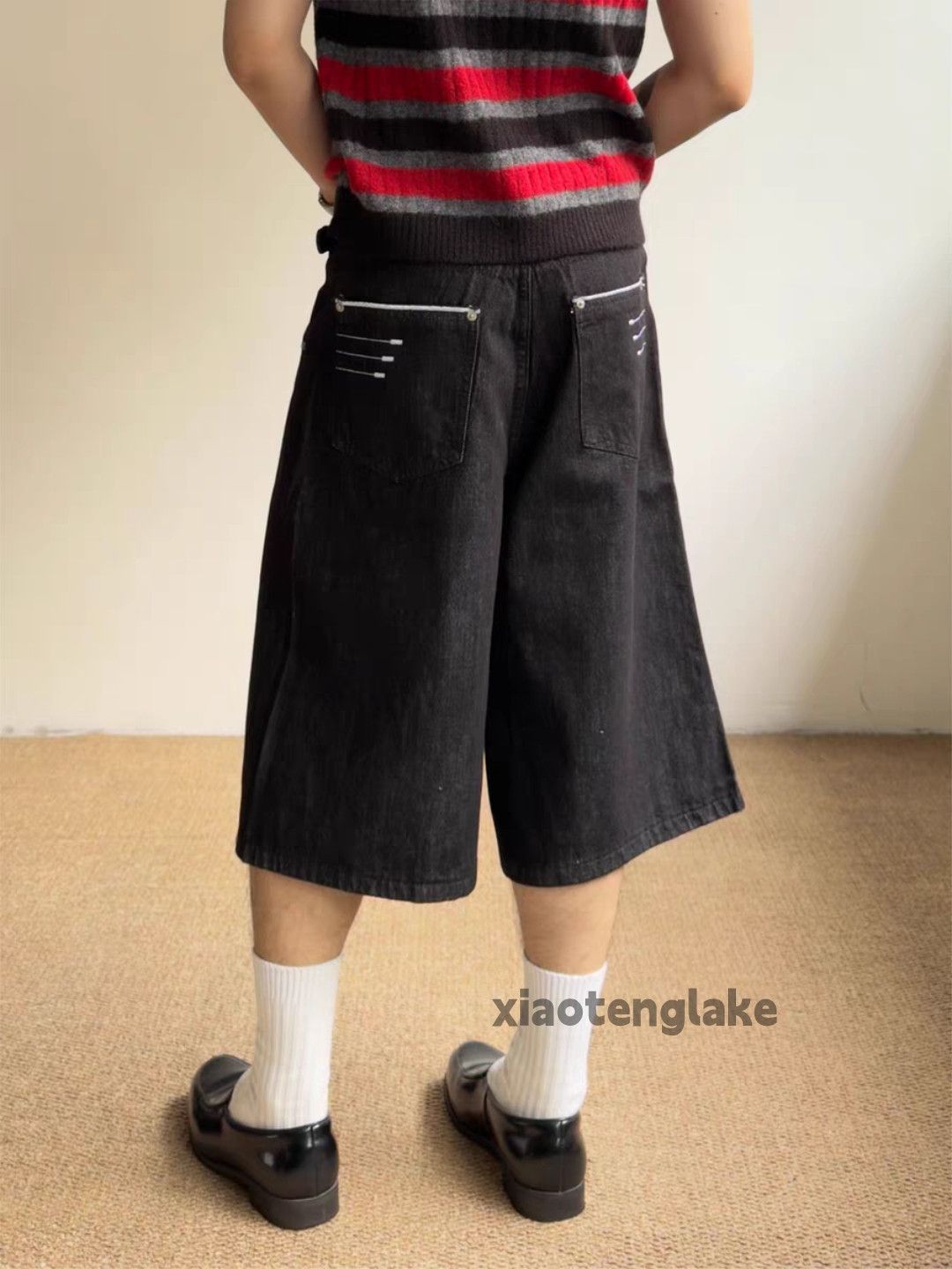 Jean xz acne ourlegacy style Loose baggy flared denim shorts Size US 33 - 1 Thumbnail