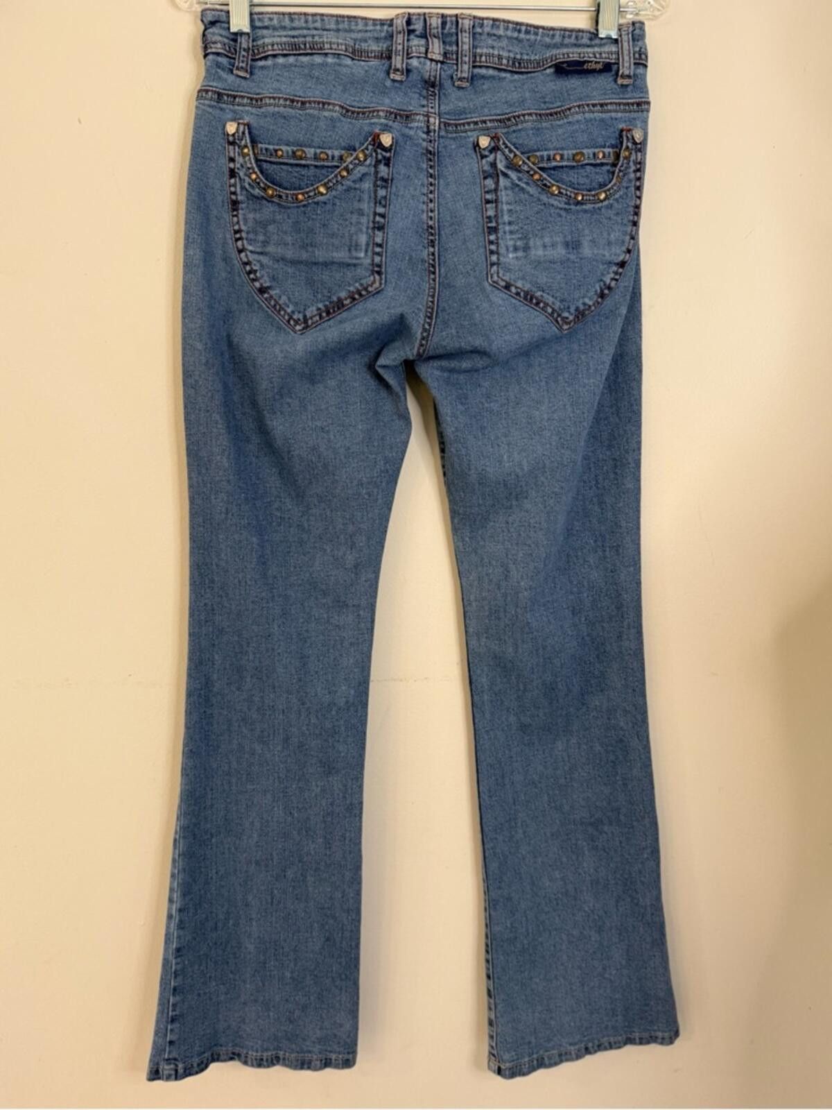 Other Ethyl Classic denim metal stud embellished jeans SZ 8 Size 30" / US 8 / IT 44 - 3 Thumbnail