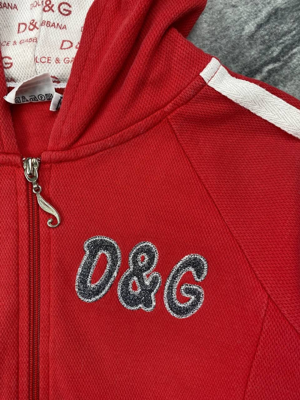 Dolce & Gabbana Vintage Dolce Gabbana Hoodie Big Logo DG Full Zip Men Size S / US 4 / IT 40 - 4 Thumbnail