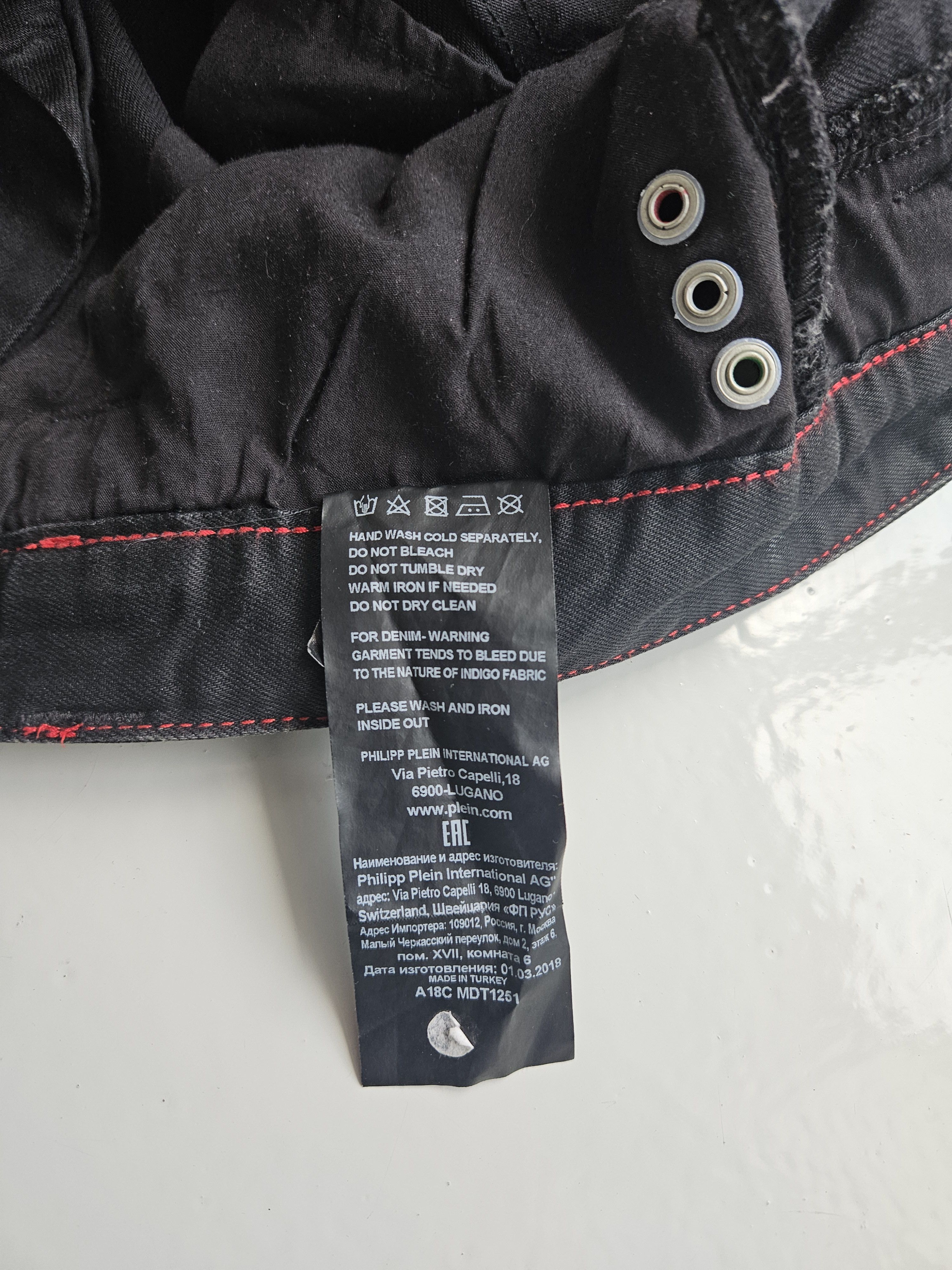 Philipp Plein Philipp Plein born&raised distressed waxed biker denim Size US 36 / EU 52 - 21 Thumbnail