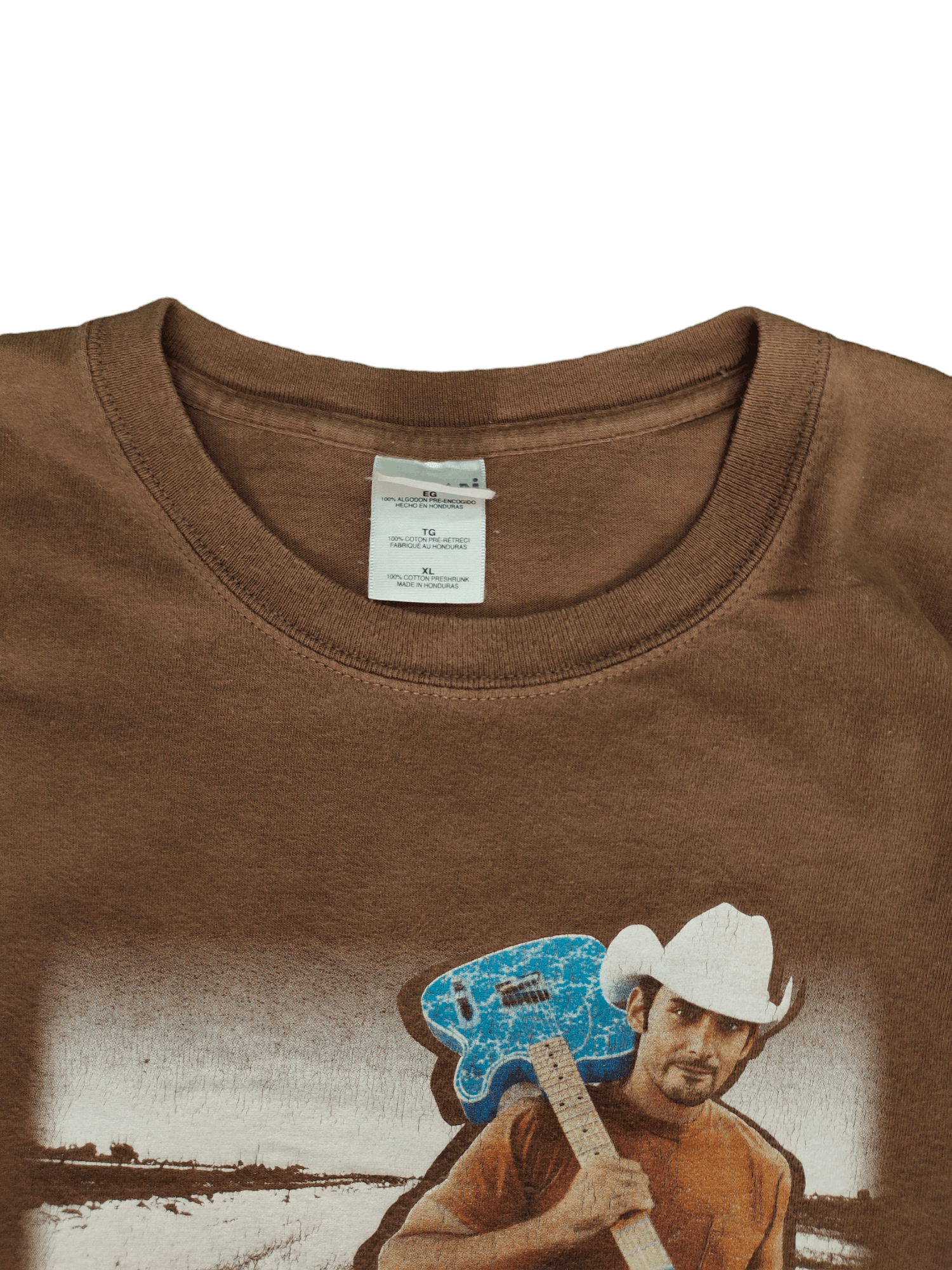 Band Tees Vintage 00s Brad Paisley Bonfire & Amplifiers Tour T-Shirt Size US XL / EU 56 / 4 - 4 Thumbnail