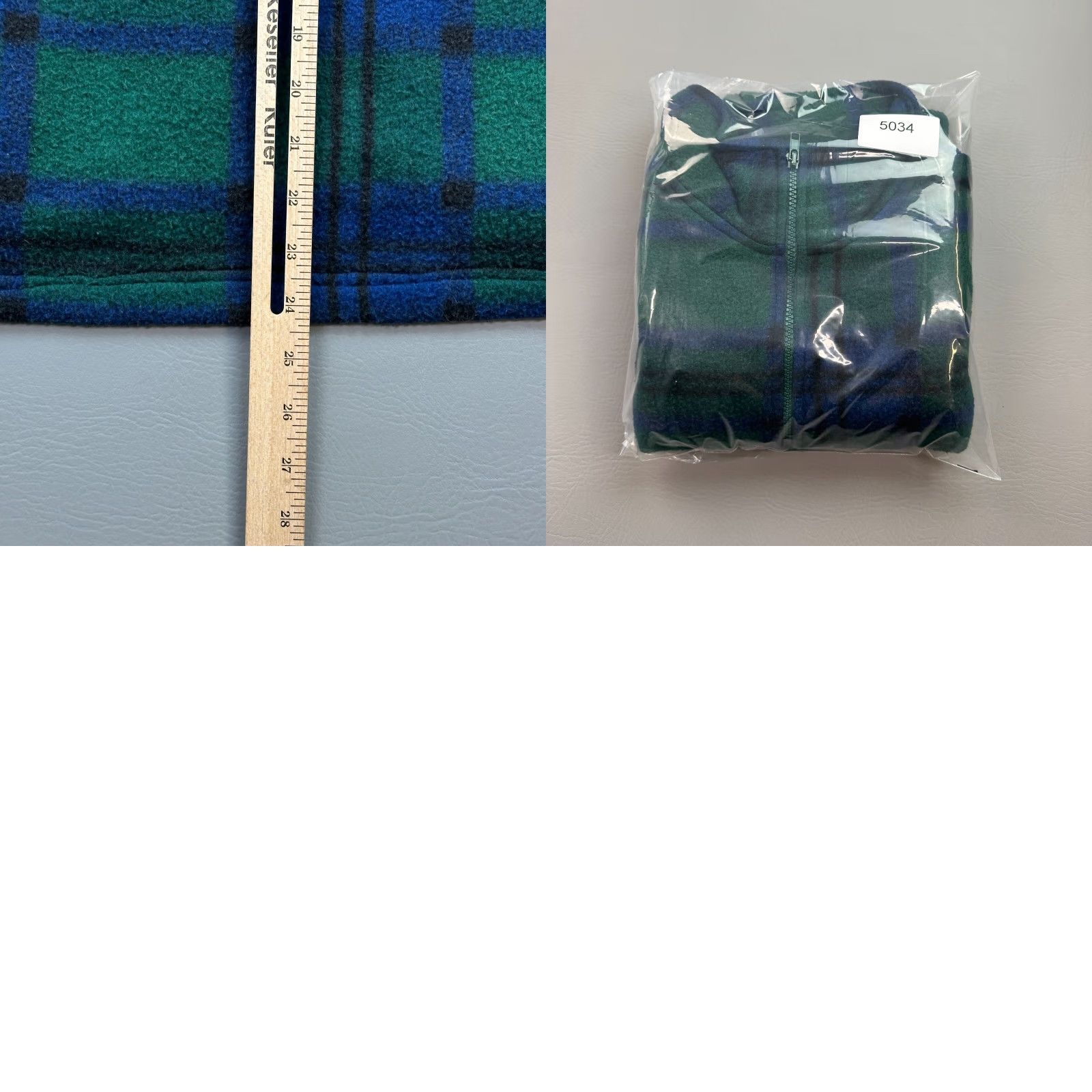 Bugle Boy VINTAGE Bugle Boy Snow Fleece Jacket Mens M Plaid 1/4 Zip Fleece Pullover Green 90s Mens Size US M / EU 48-50 / 2 - 9 Thumbnail
