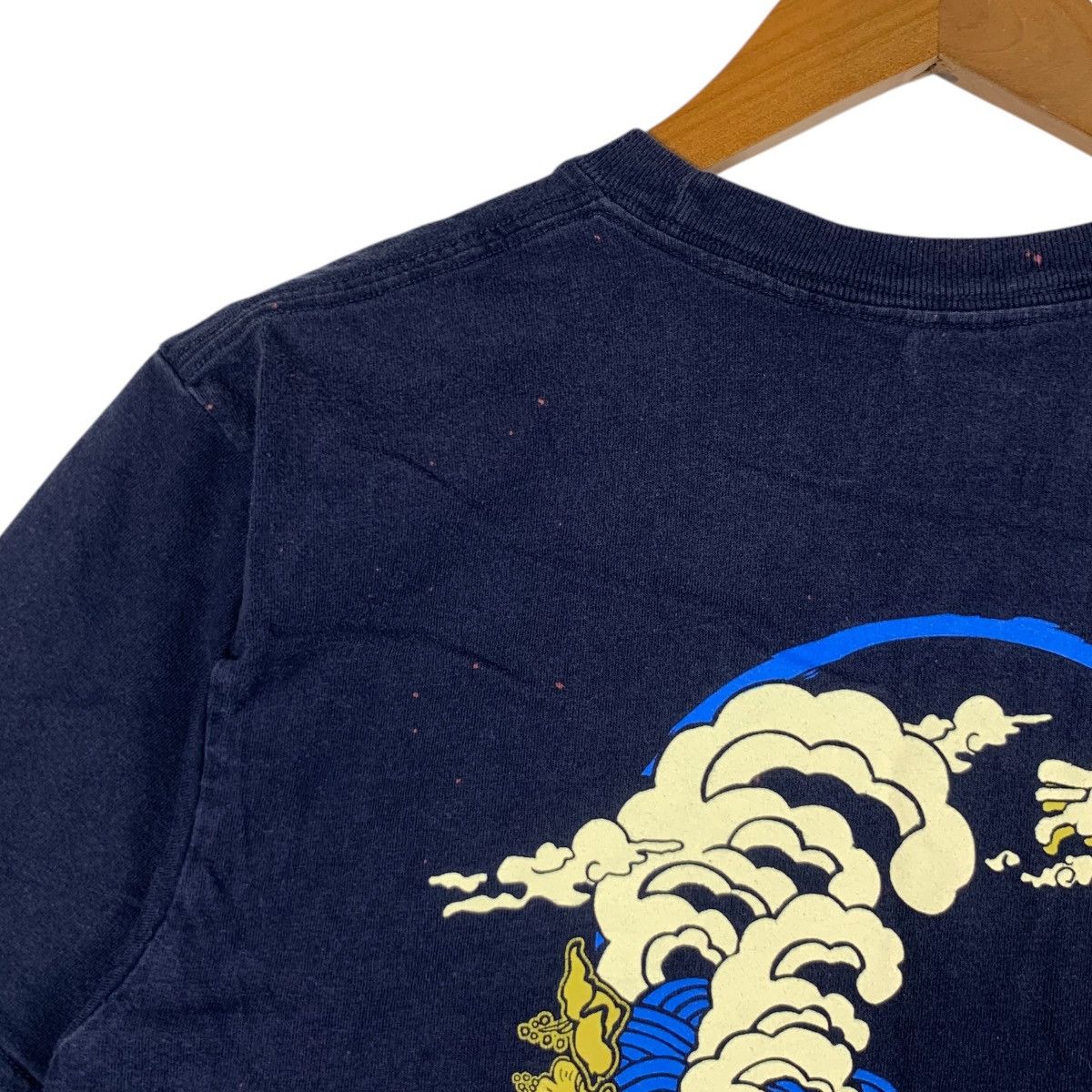 Vintage Vintage JAPAN TRADITIONAL Umin Chu Ocean Wave Tee Shirt Size M / US 6-8 / IT 42-44 - 6 Thumbnail