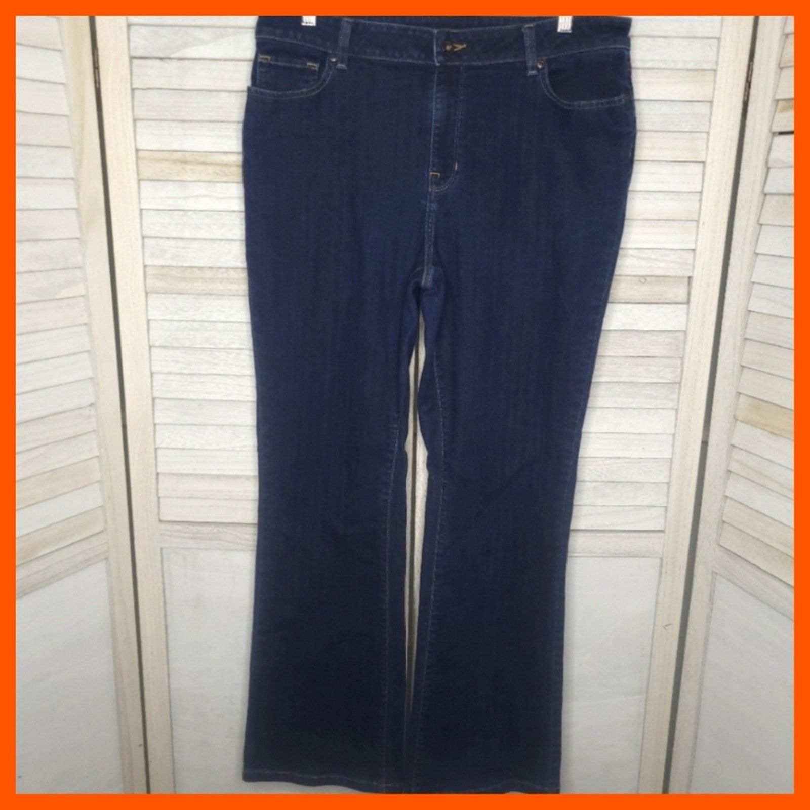 L.L. Bean LL Bean Favorite Fit Womens 16 Medium Tall Jeans High Rise Size 34" / US 12 / IT 48 - 1 Thumbnail