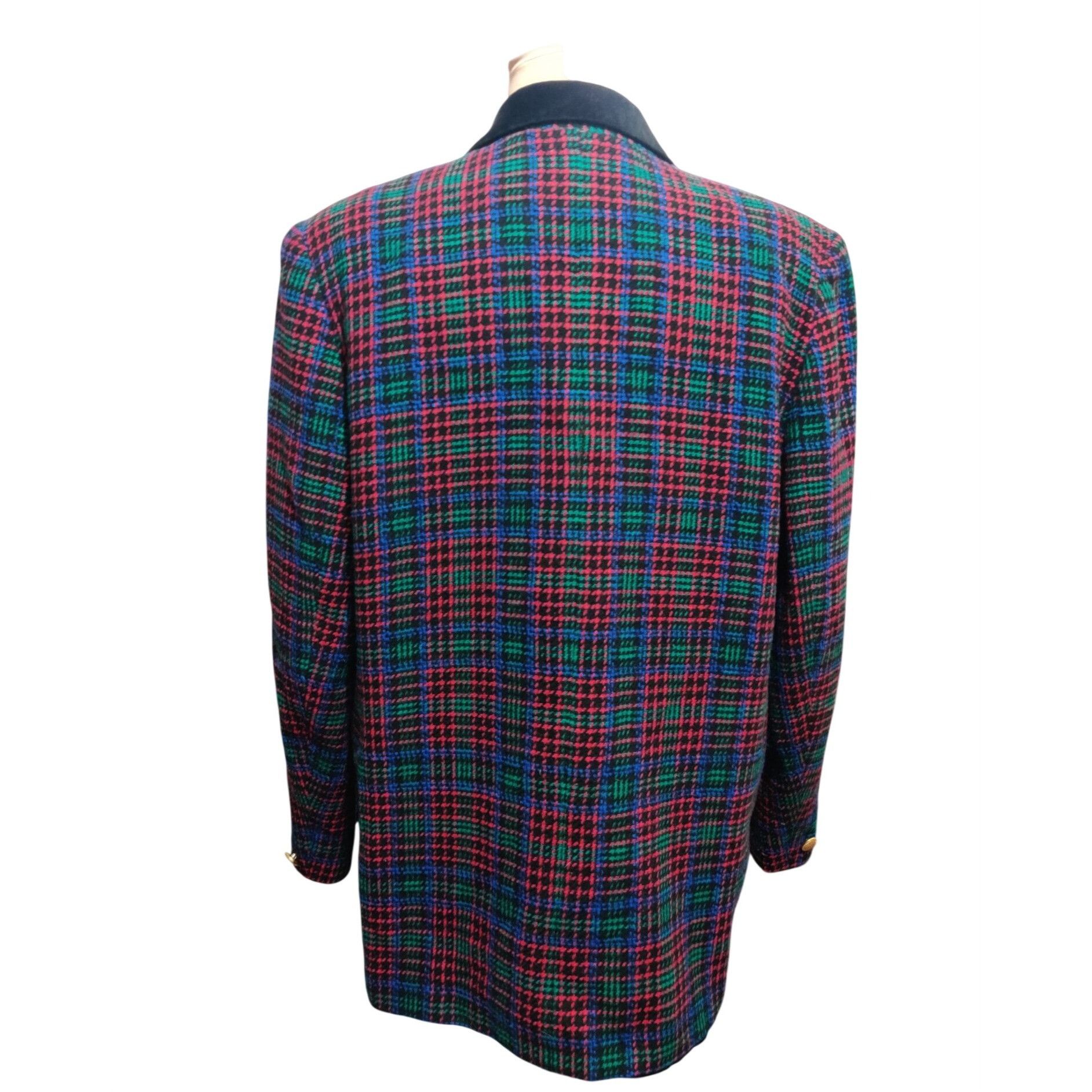 Vintage Vintage Joan Leslie 18W Plus Size 90s Plaid Wool Blend Blaze Size XXL / US 16-18 / IT 52-54 - 3 Thumbnail