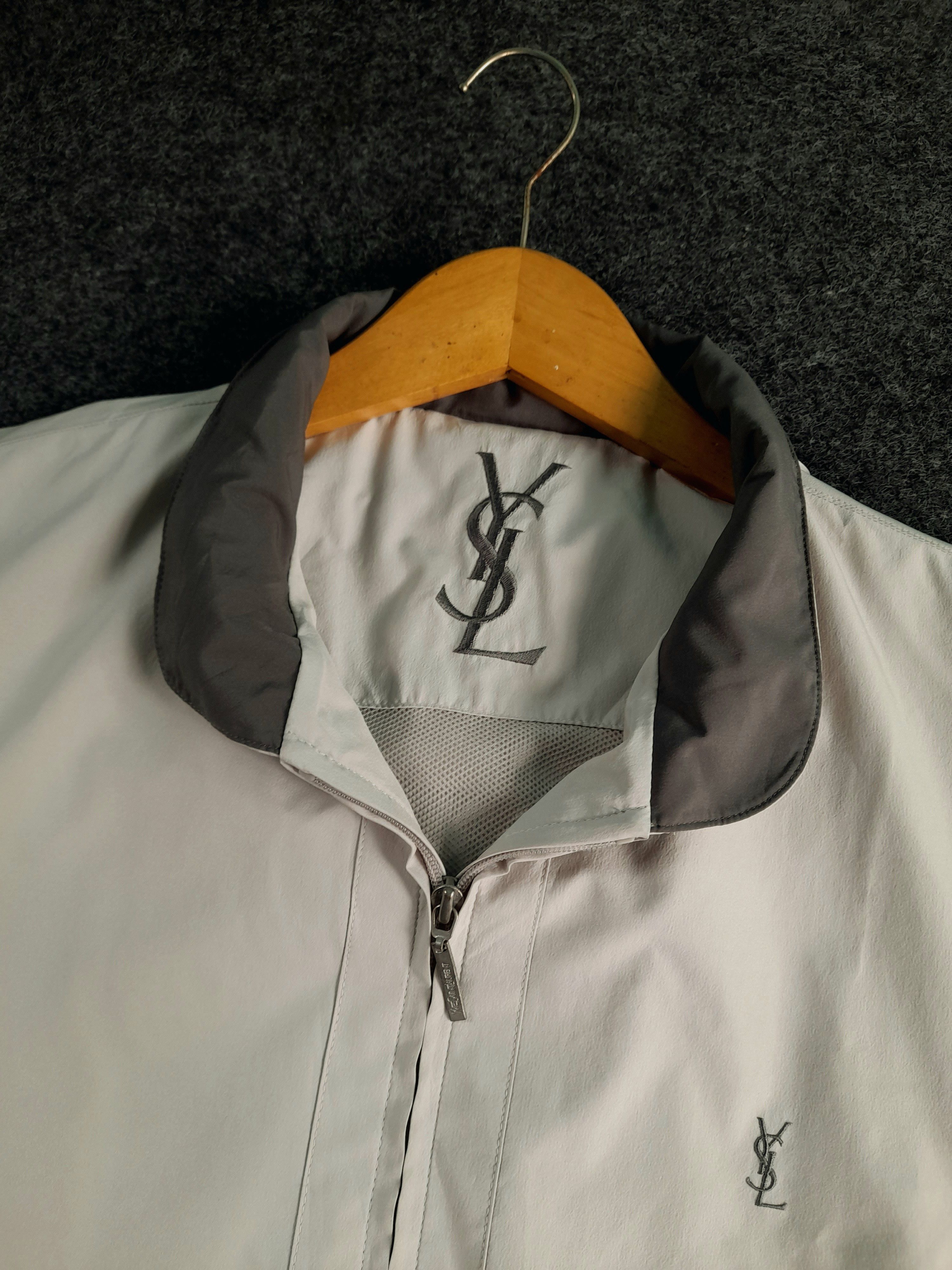 image of Vintage x YSL Pour Homme Item YVES Saint Laurent Jacket X YSL Jacket in White Powder (Size Large)