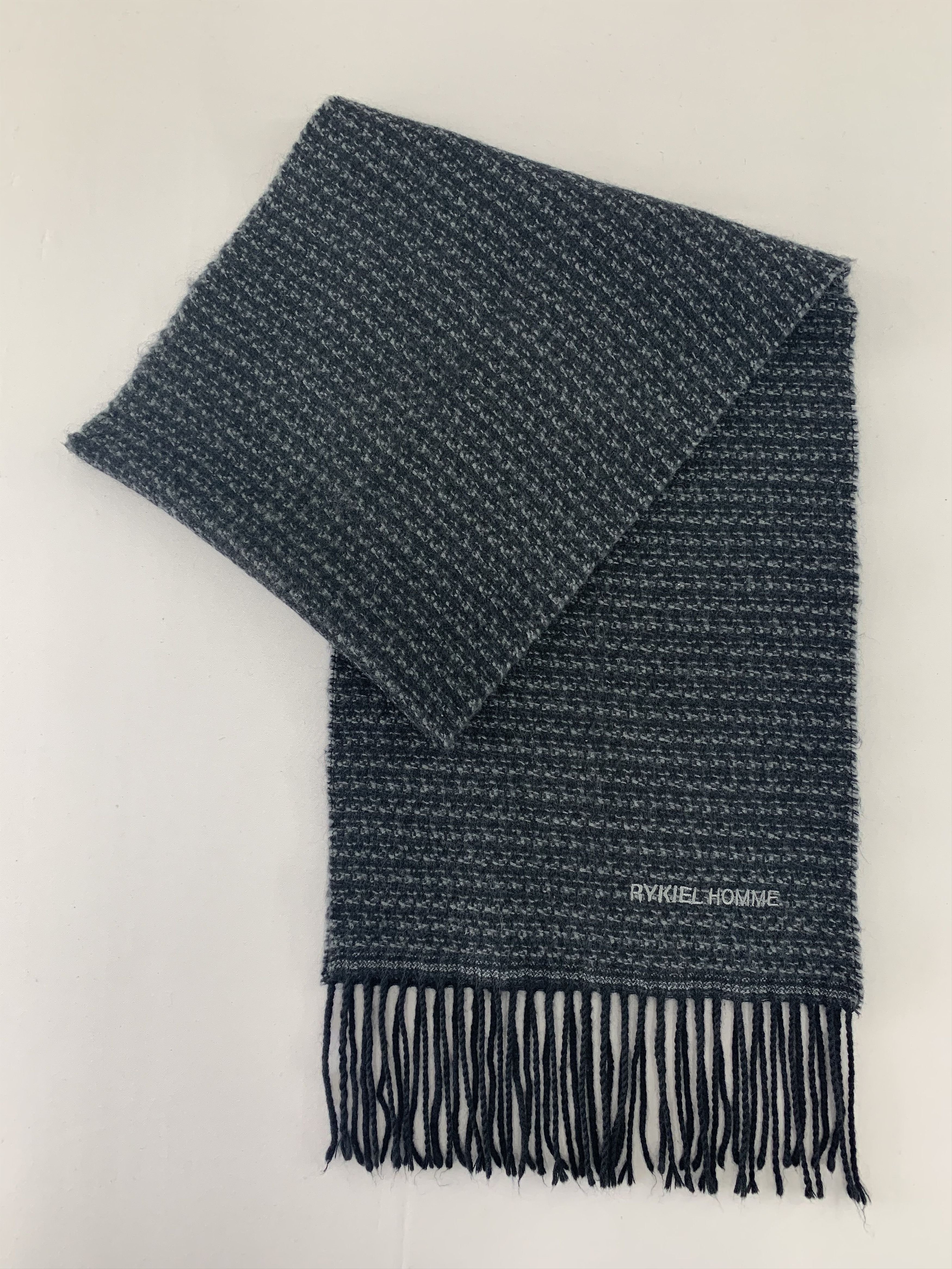 Sonia Rykiel Rykiel Homme Scarf Wool Muffler Neck Wrap BL4347 Size ONE SIZE - 2 Thumbnail