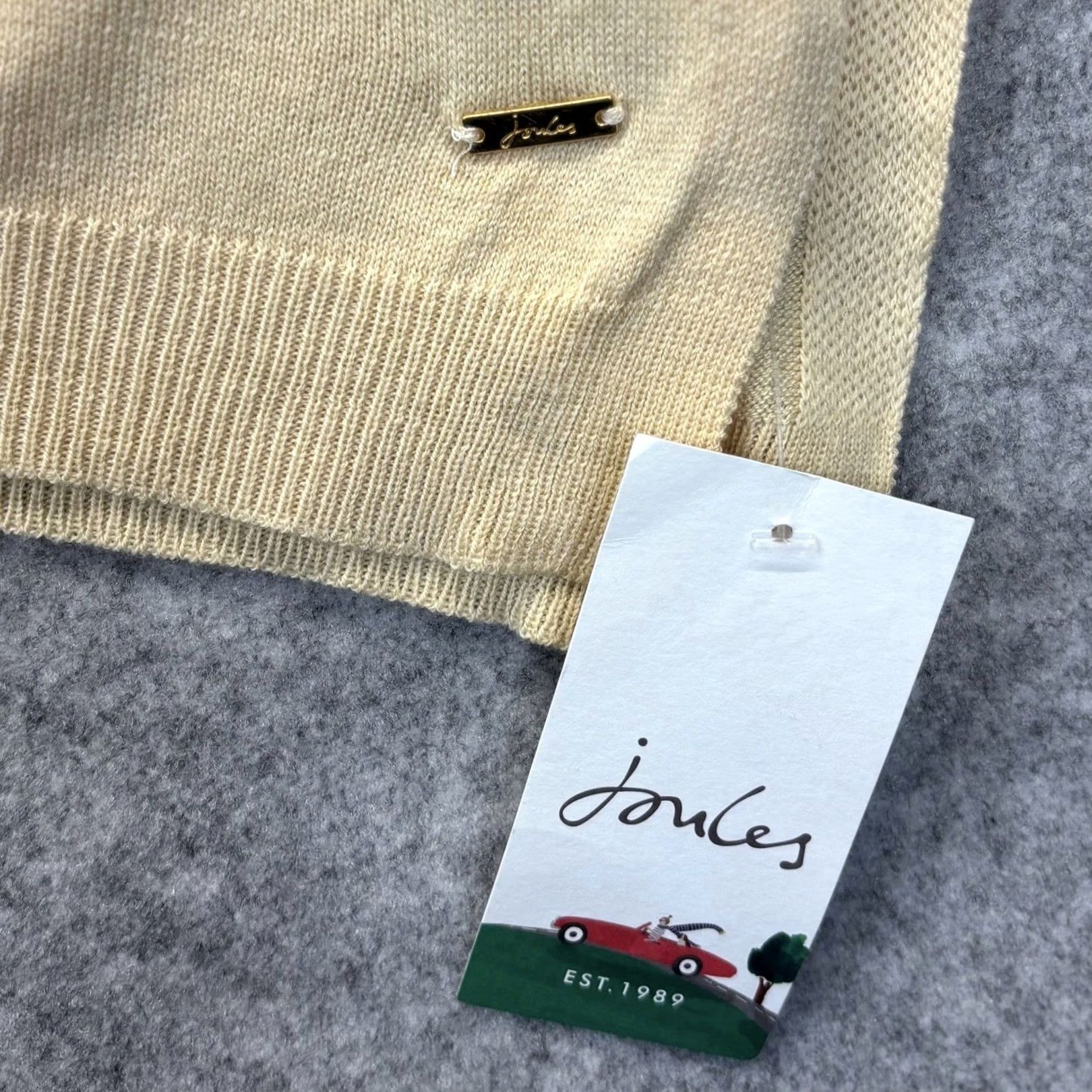 Vintage Joules Kari Knitted Poncho One Size In Sand Cowl Neck New With Defects New Size ONE SIZE - 7 Thumbnail