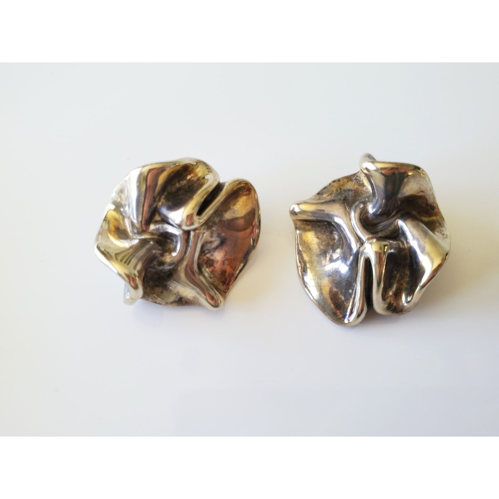 Other Vintage Sterling SIlver Abstract Earings Size ONE SIZE - 2 Thumbnail