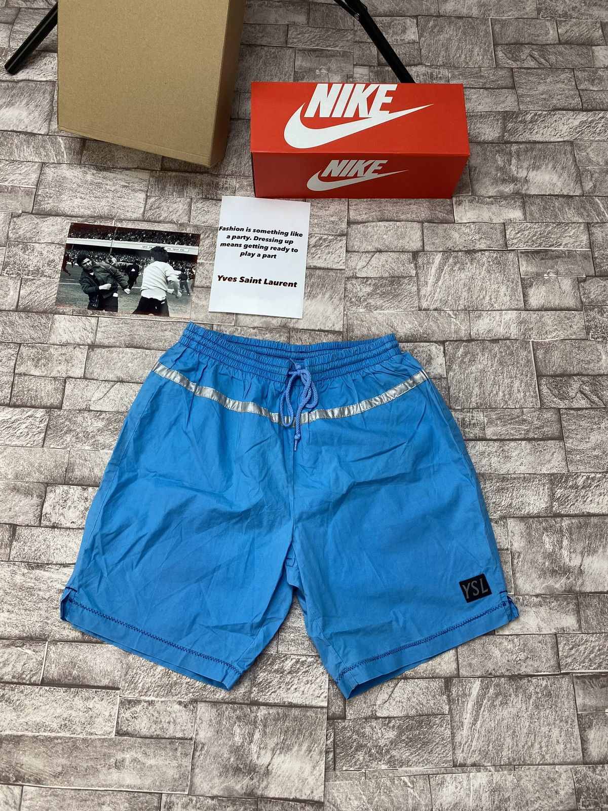 Vintage × Yves Saint Laurent Yves Saint Laurent Vintage Nylon Reflective style M Size US 32 / EU 48 - 1 Thumbnail