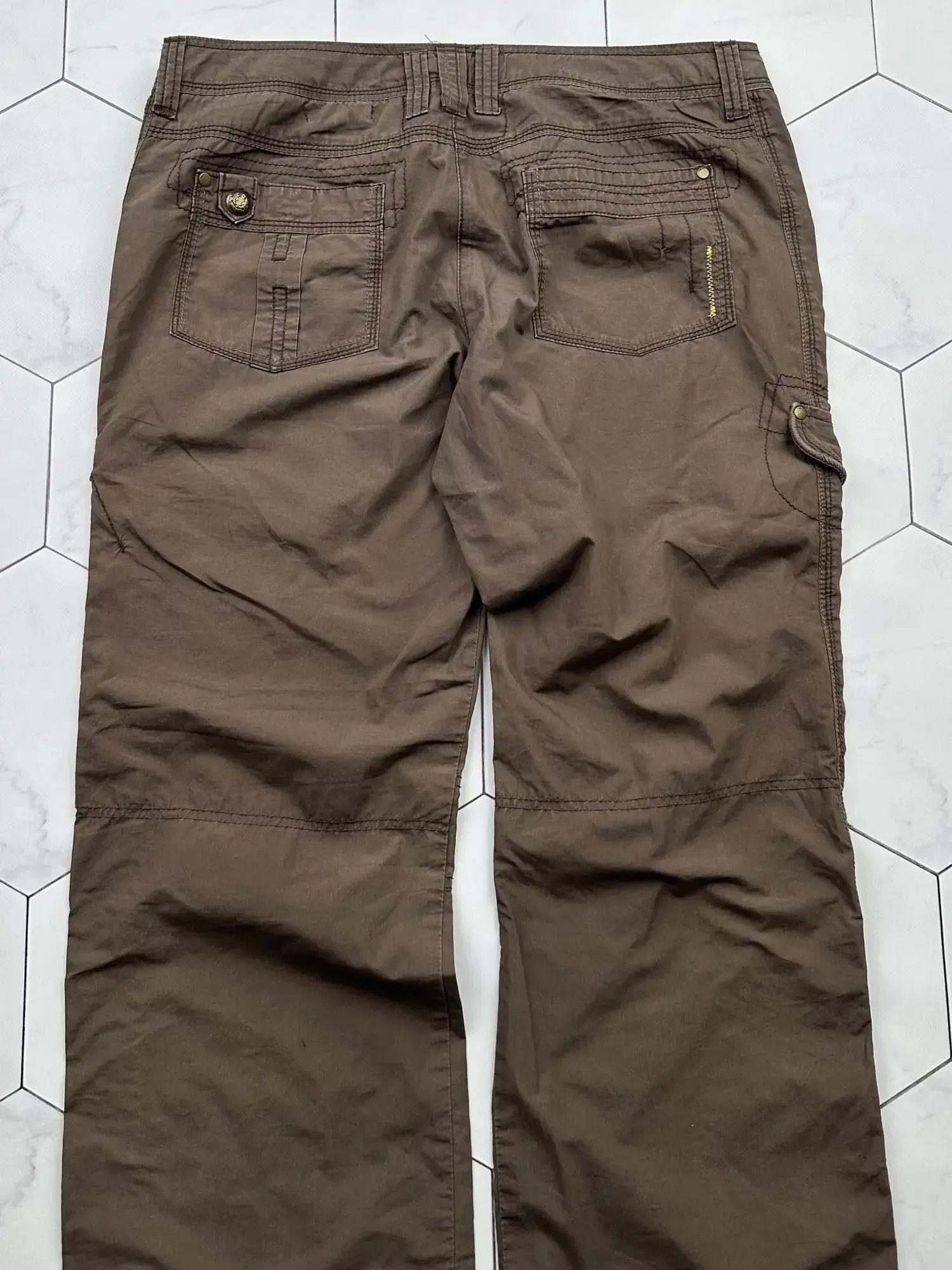 Vintage Vintage Wide Cargo Pants (B440)E2 Size 27" / US 4 / IT 40 - 7 Thumbnail
