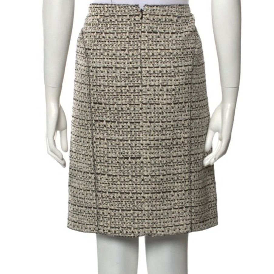 Nina Ricci NINA RICCI Tweed Pattern Knee-Length Skirt, M/FR38/W30 Size 27" / US 4 / IT 40 - 5 Thumbnail