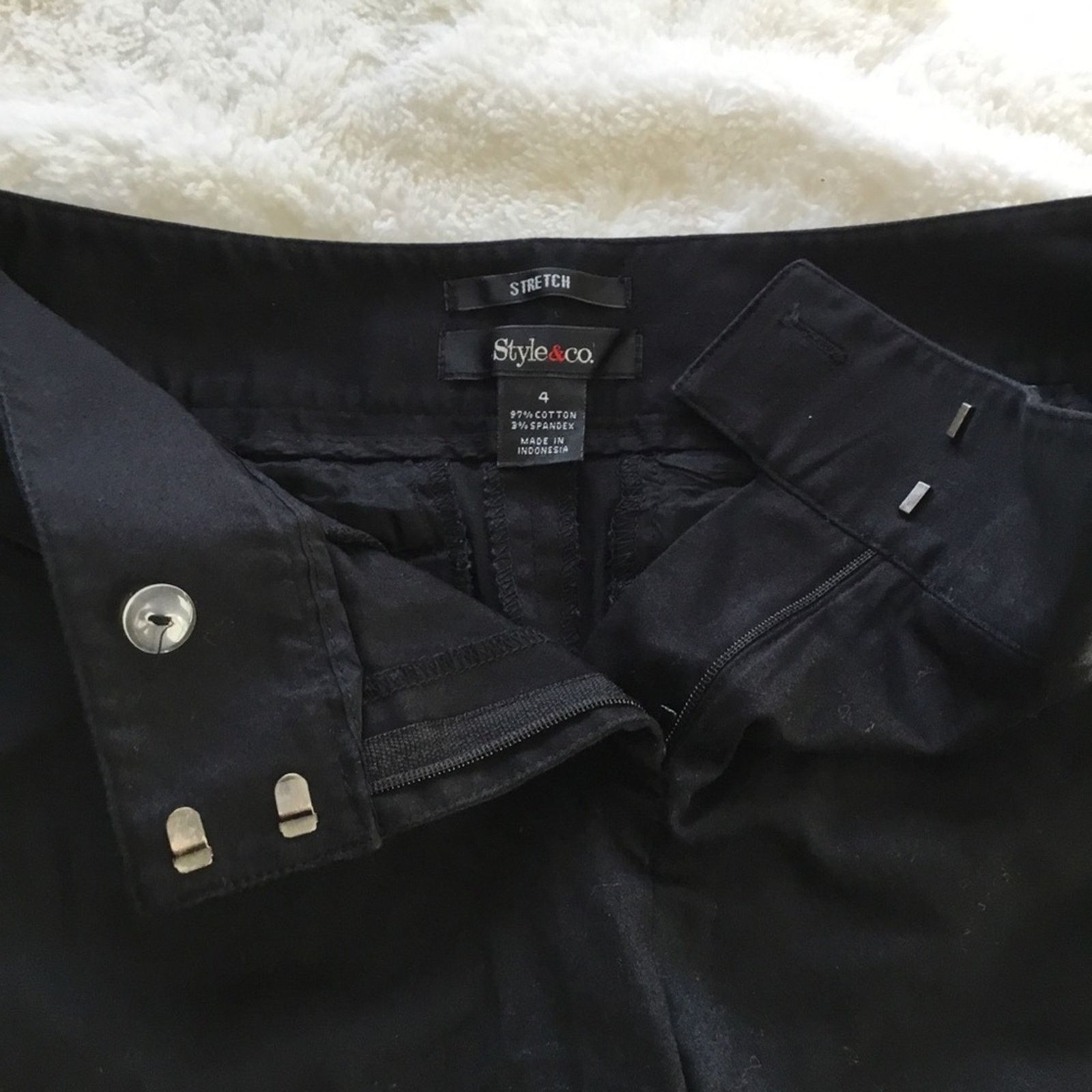 Other Style & Co. Black Stretch Bermuda Shorts Size 27" / US 4 / IT 40 - 10 Thumbnail