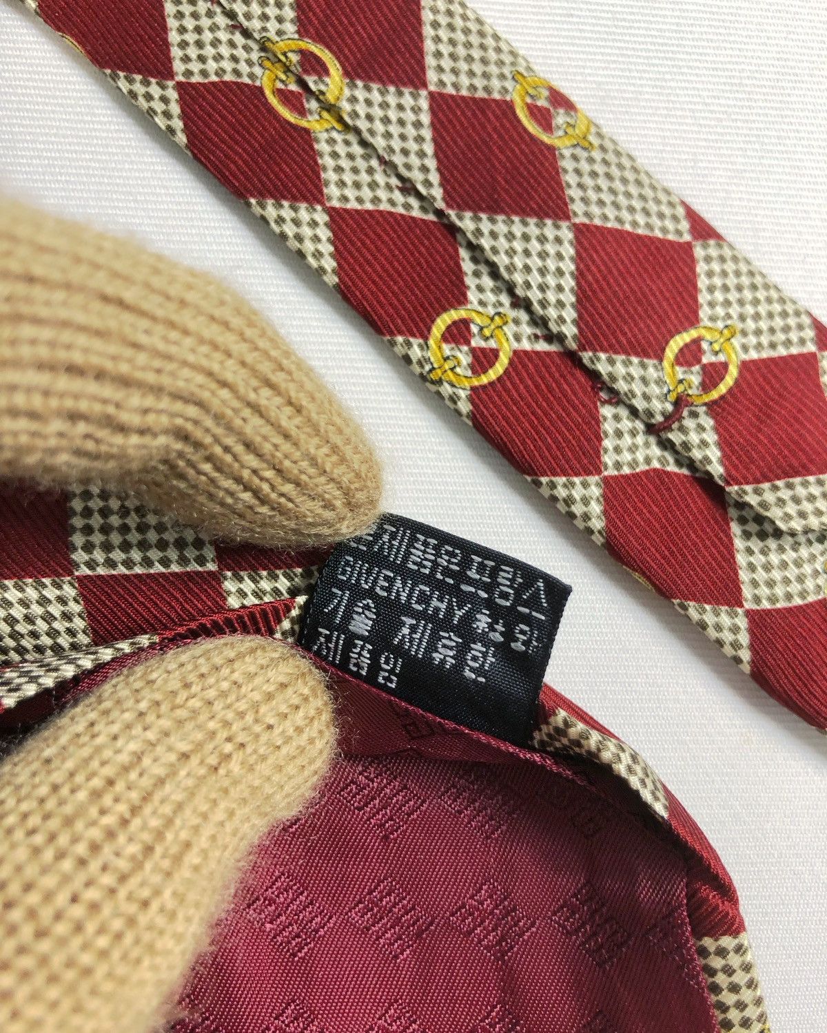 Givenchy Rare Vintage Givenchy Monsieur Silk Tie Made in France Size ONE SIZE - 8 Thumbnail