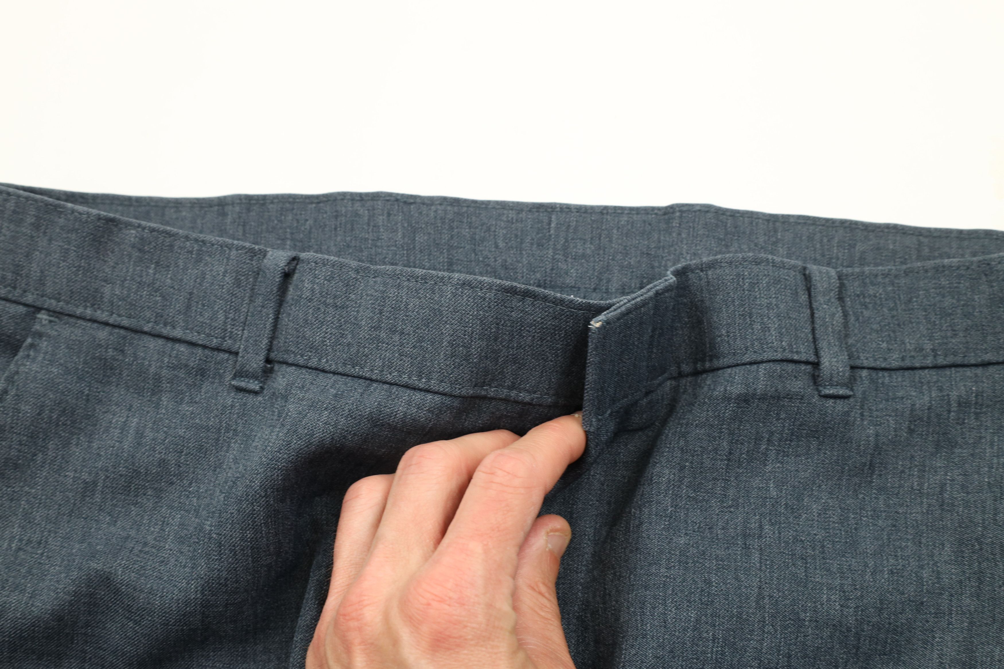 Levi's × Vintage Vintage 90s Levis Knit Wide Leg Flared Chino Pants Blue USA Size US 36 / EU 52 - 5 Thumbnail