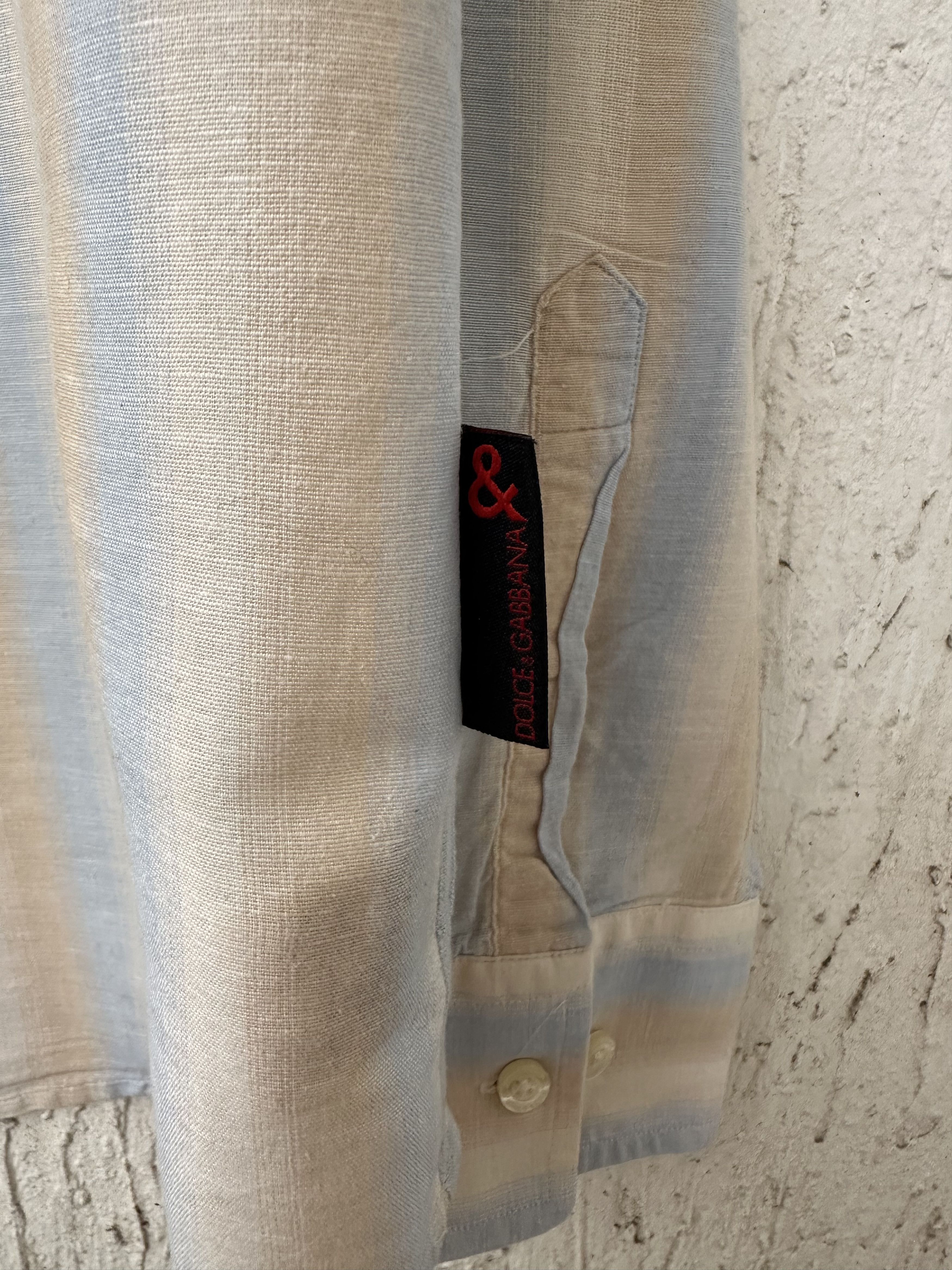Dolce & Gabbana striped half button shirt Size US M / EU 48-50 / 2 - 4 Thumbnail