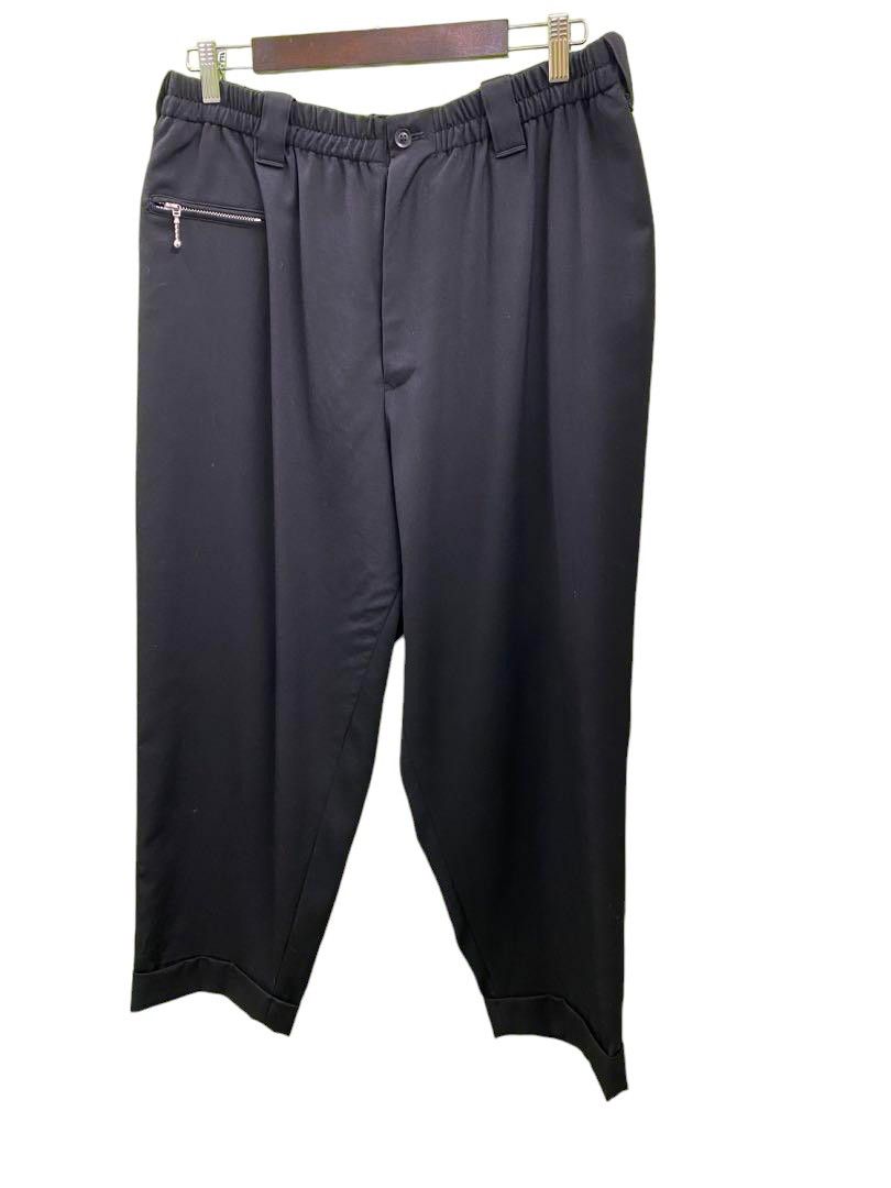 image of Yohji Yamamoto Pour Homme 18Ss Ball Chain Pants in Black, Men's (Size 35)