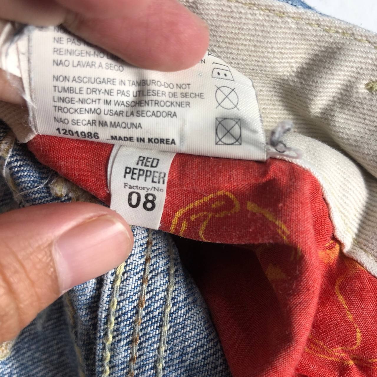 Japanese Brand Vintage Japanese Brand Gold Label Red Pepper Denim Jean Size 25" / US 0 / IT 36 - 14 Thumbnail
