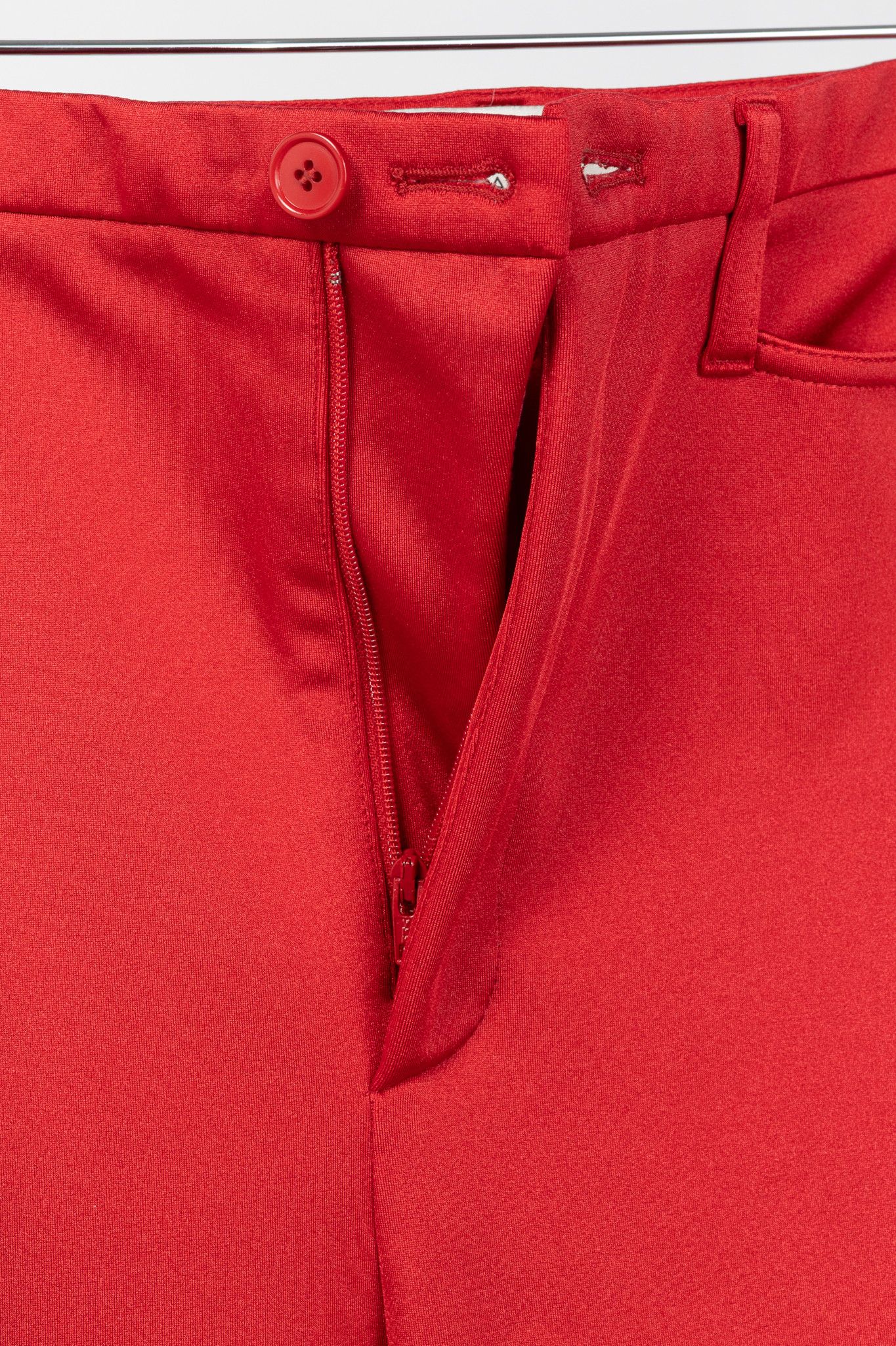 Balenciaga Balenciaga Red High-Waisted Skinny Pants Size 25" / US 0 / IT 36 - 8 Thumbnail
