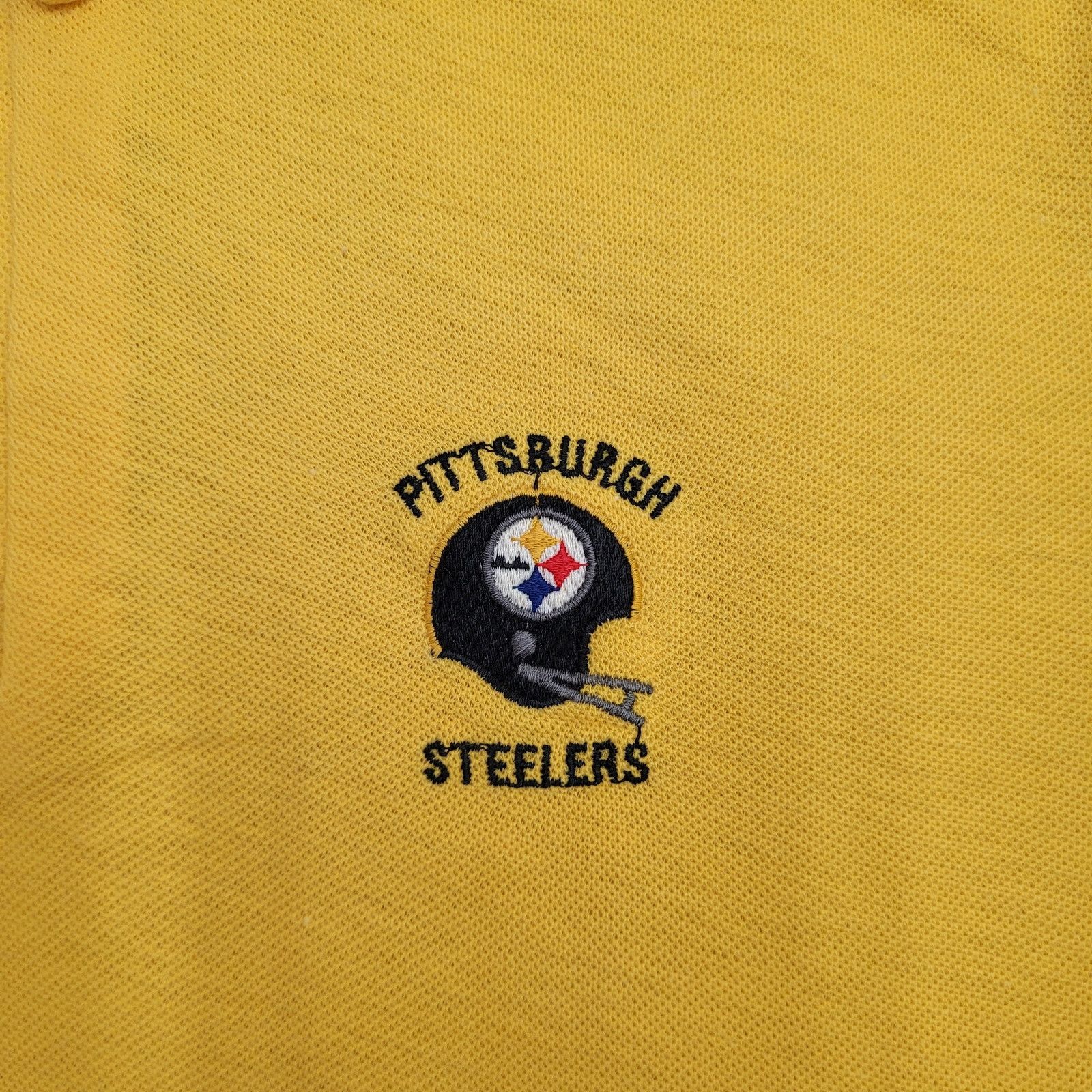 Logo 7 Vintage 60s Pittsburgh Steelers Polo Shirt Large 21x25 Crop Size US L / EU 52-54 / 3 - 12 Thumbnail