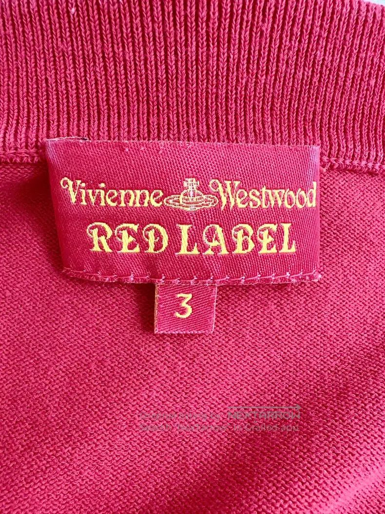 Vivienne Westwood Vivienne Westwood Bright Red Short Sleeve Knit Sweater Size L / US 10 / IT 46 - 7 Thumbnail
