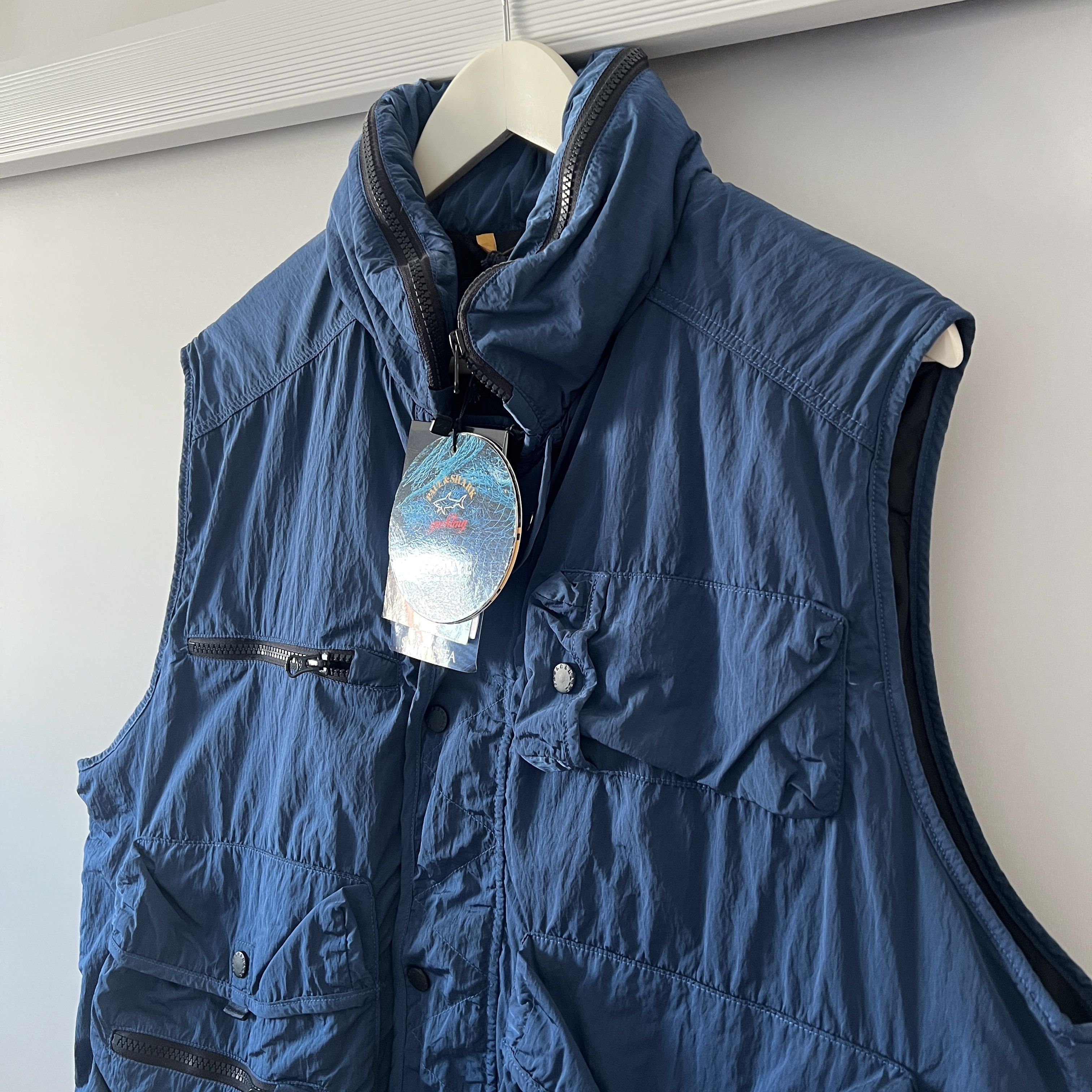 Paul & Shark Men's Paul & Shark Scoop Nylon Fishing Gilet Vest Size XL Size US XL / EU 56 / 4 - 8 Thumbnail