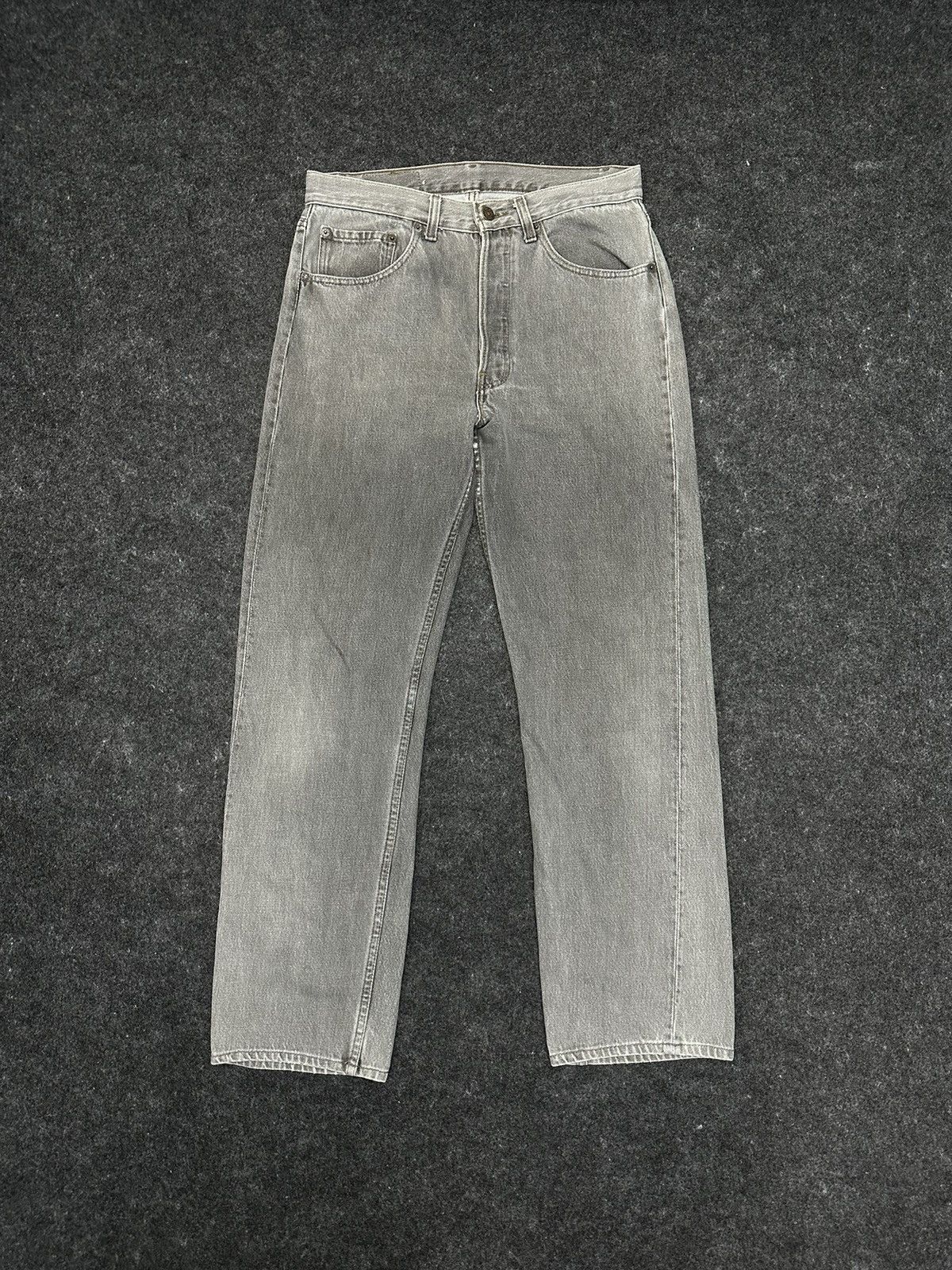 Levi's Vintage 90s Levi’s 501 Usa Grey Faded Denim F35 Size US 30 / EU 46 - 1 Thumbnail