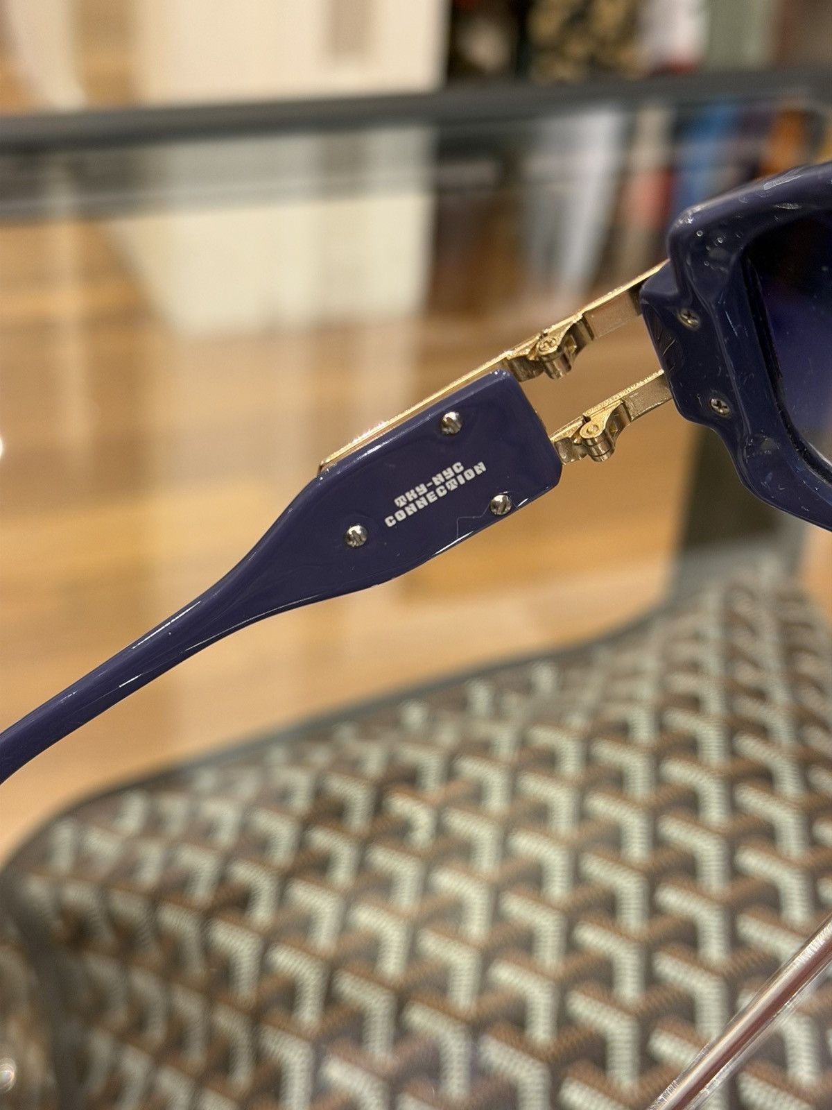 Cazal Cazal Legends 163/3 Sunglasses - Blue/White/Gold Size ONE SIZE - 7 Thumbnail