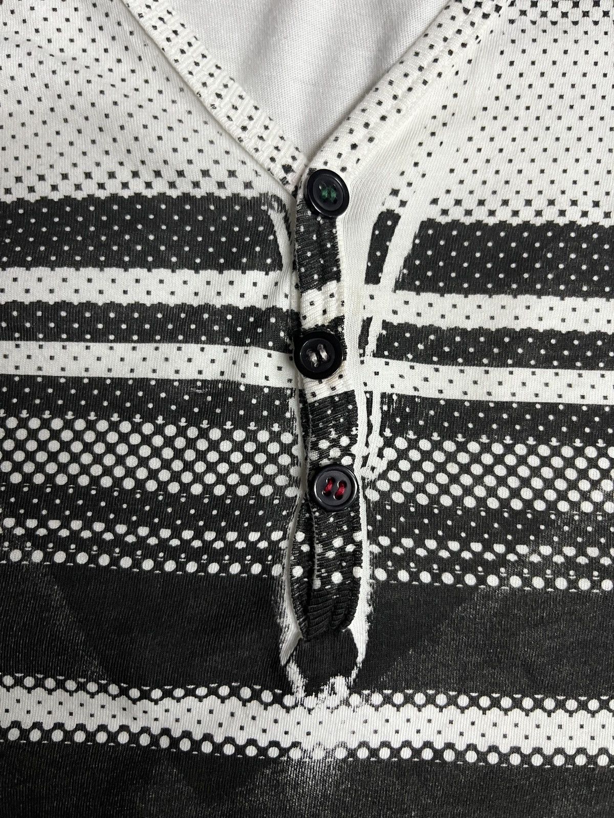 Kapital Kill City Inspired by Kapital Printed Stripe Henley Tee Size US S / EU 44-46 / 1 - 6 Thumbnail