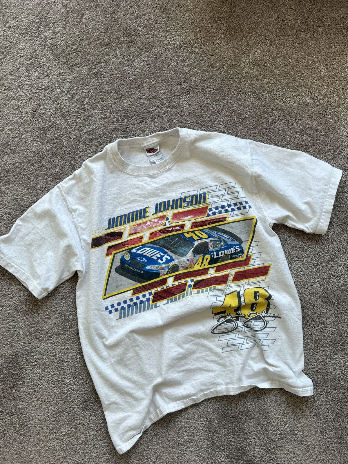 NASCAR × Vintage 2004 Jimmy Johnson Graphic Tee Size US S / EU 44-46 / 1 - 1 Thumbnail
