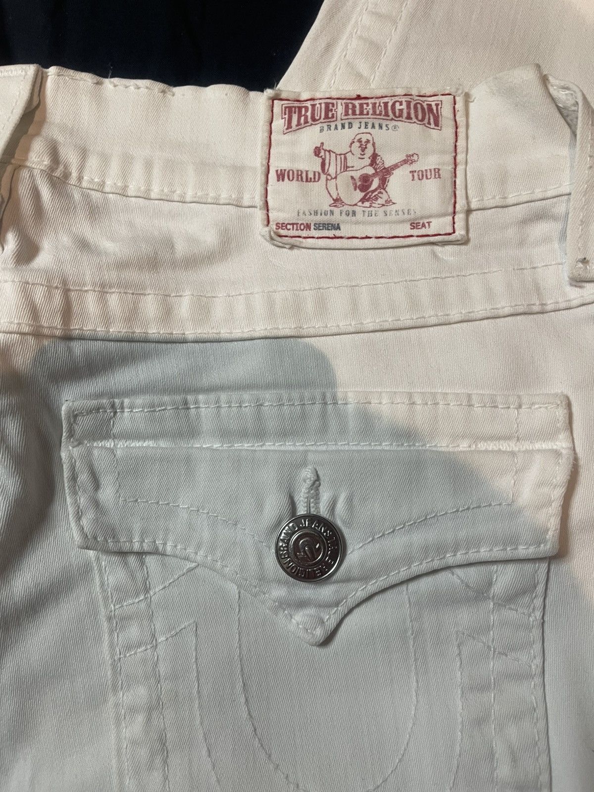 True Religion TRUE RELIGION white jeans model SERENA Size 29" - 1 Thumbnail