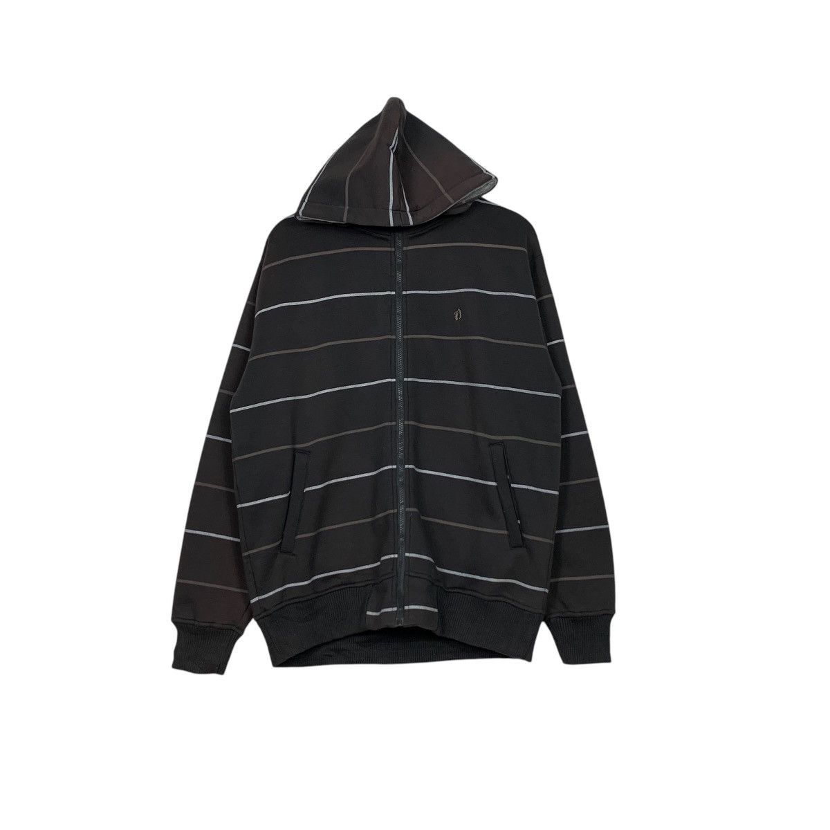 Hang Ten HANG TEN Striped Small Logo Pullover Hoodies #1568-C70 Size US M / EU 48-50 / 2 - 1 Thumbnail