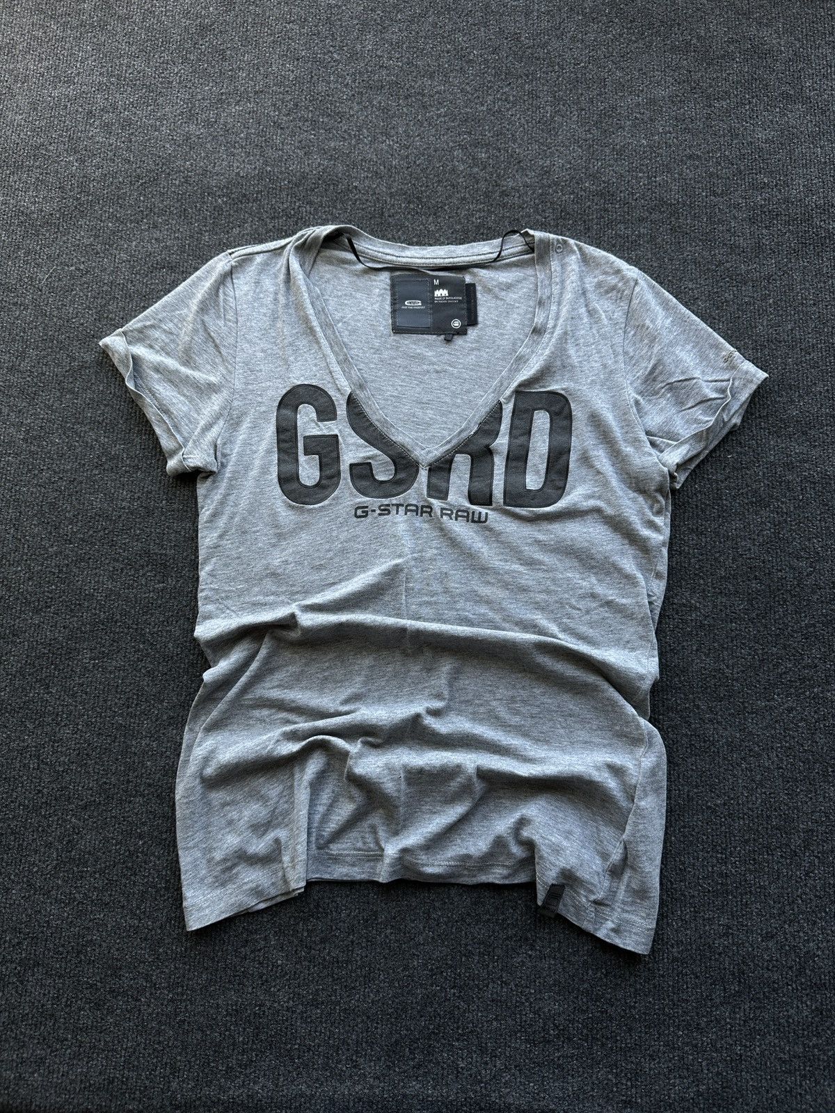 G-Star 🚨 G STAR RAW WMN Y2K VNTG V NECK BIG LOGO Size M / US 6-8 / IT 42-44 - 1 Thumbnail