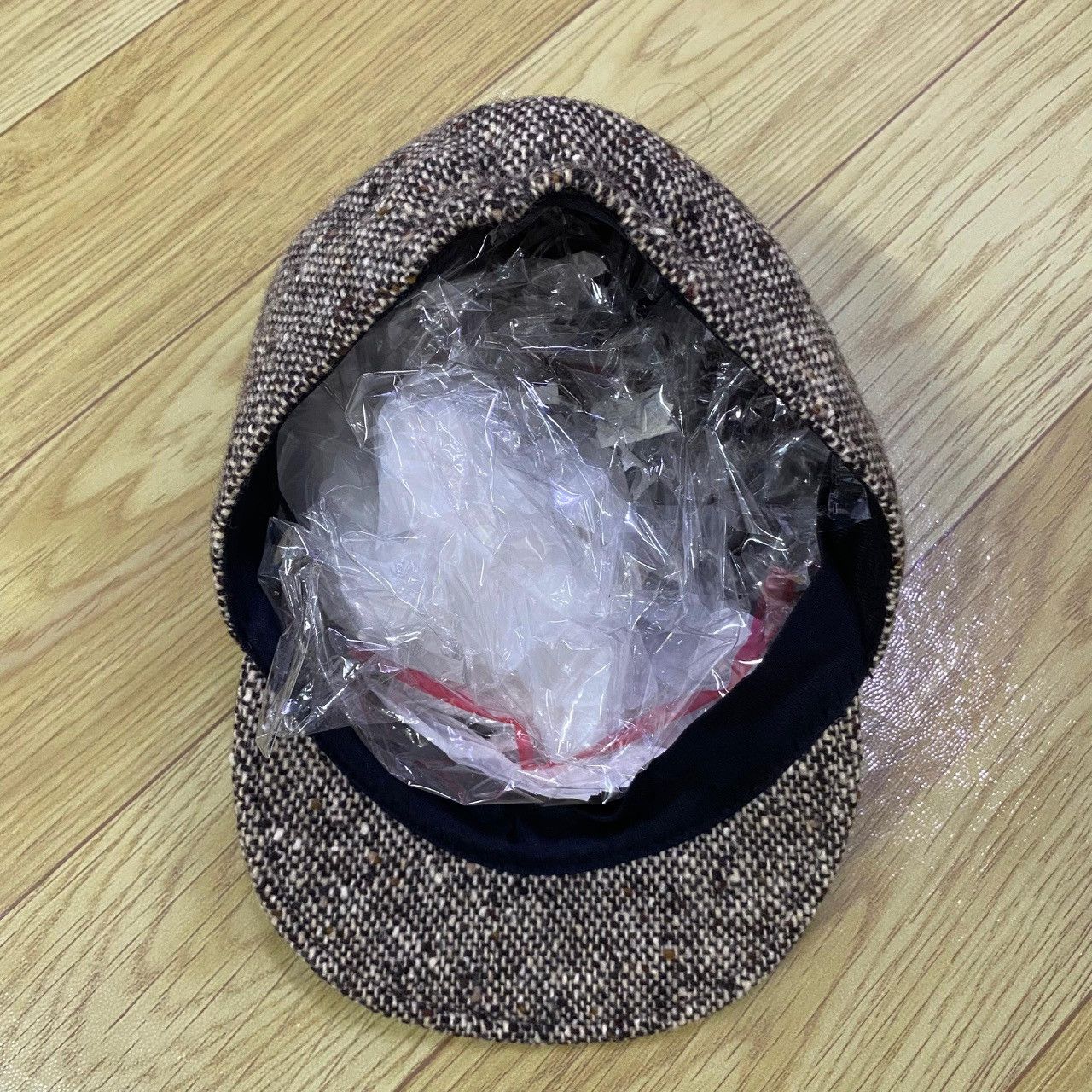 Hysteric Glamour Hysteric Glamour Japan Wool Tweed Newsboy Cap – “Evil” Size ONE SIZE - 5 Thumbnail