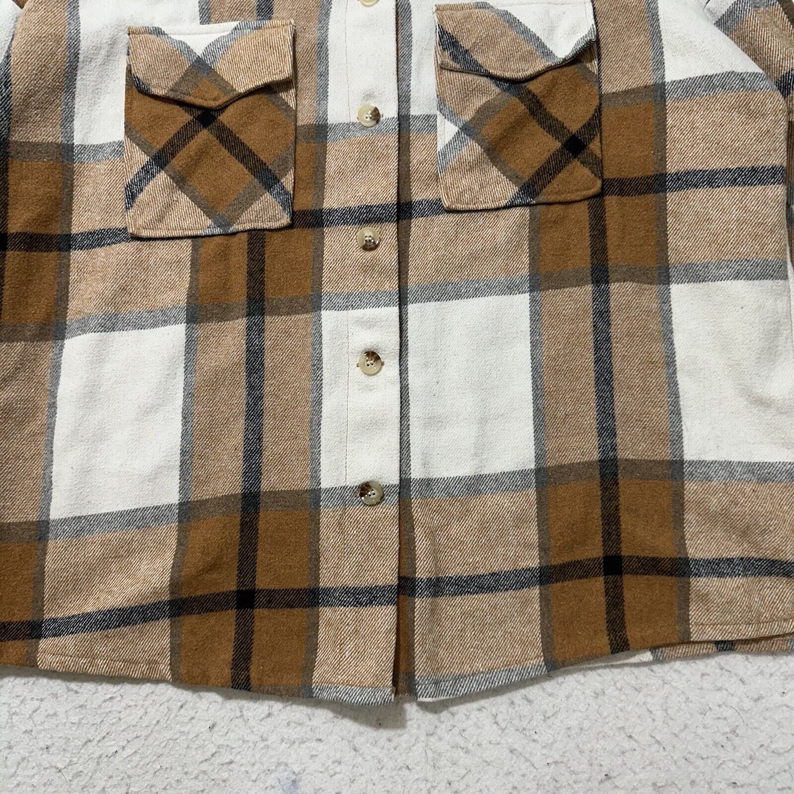 Shein Shein Curve 2XL Button Up Plaid Shirt Shacket Top Pocket Size XXL / US 16-18 / IT 52-54 - 5 Thumbnail