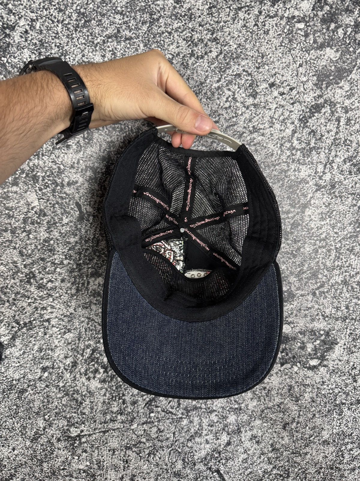 Ed Hardy Ed Hardy Baseball Cap Skeleton Rose Logo Y2K One Size Size ONE SIZE - 7 Thumbnail