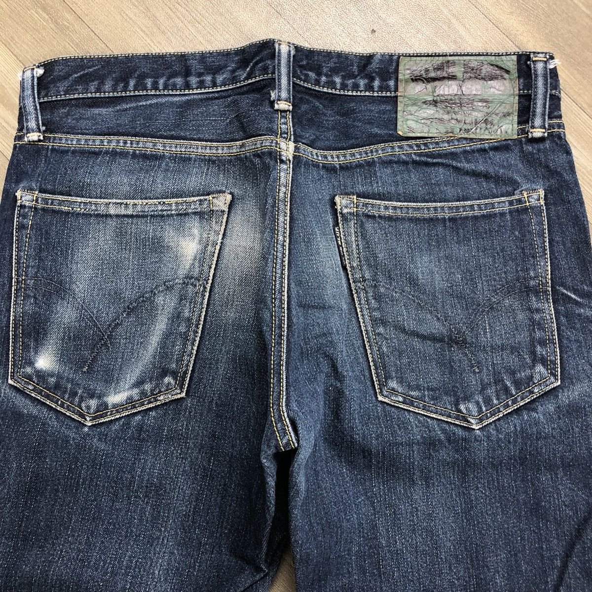 Blue Blue Japan × Japanese Brand × Vintage Vintage Blue Blue Japan Faded Jeans Size US 30 / EU 46 - 15 Thumbnail