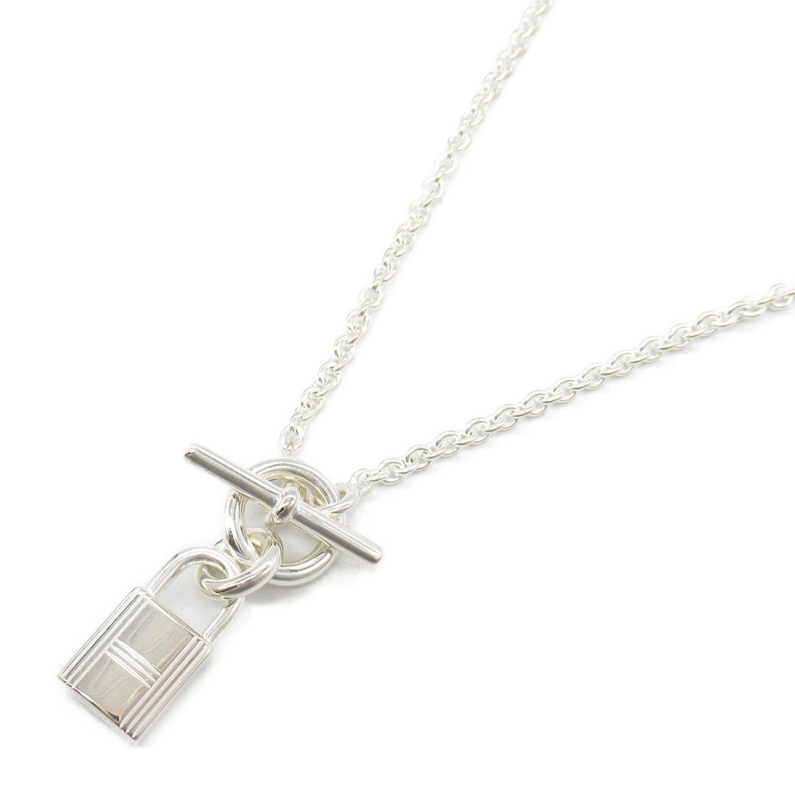 Hermes Hermes Amulet Padlock Necklace 925 Silver Size ONE SIZE - 1 Thumbnail
