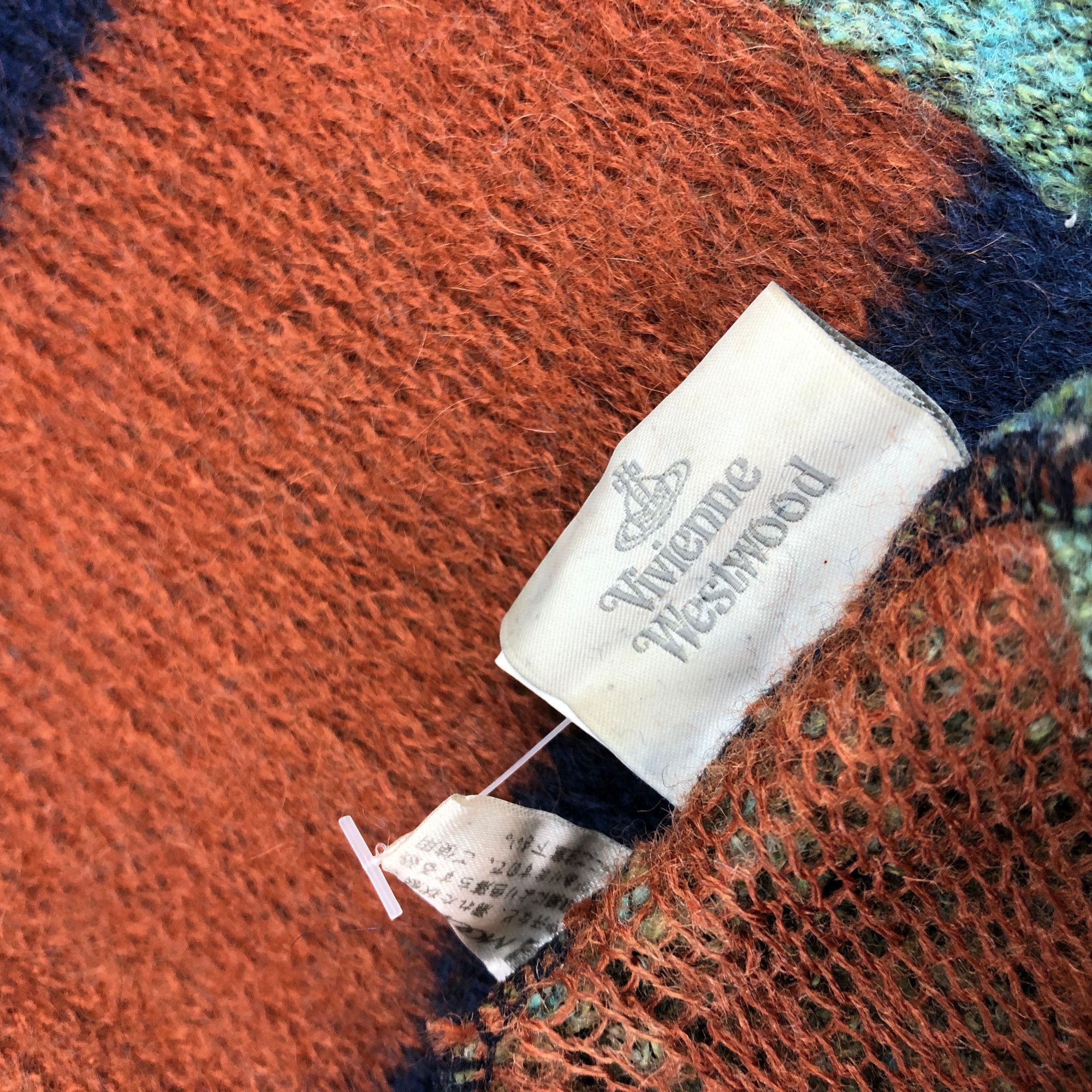 Japanese Brand Vintage Vivienne Westwood Infinity Scarf Orbs Wool Scarves Size ONE SIZE - 10 Thumbnail