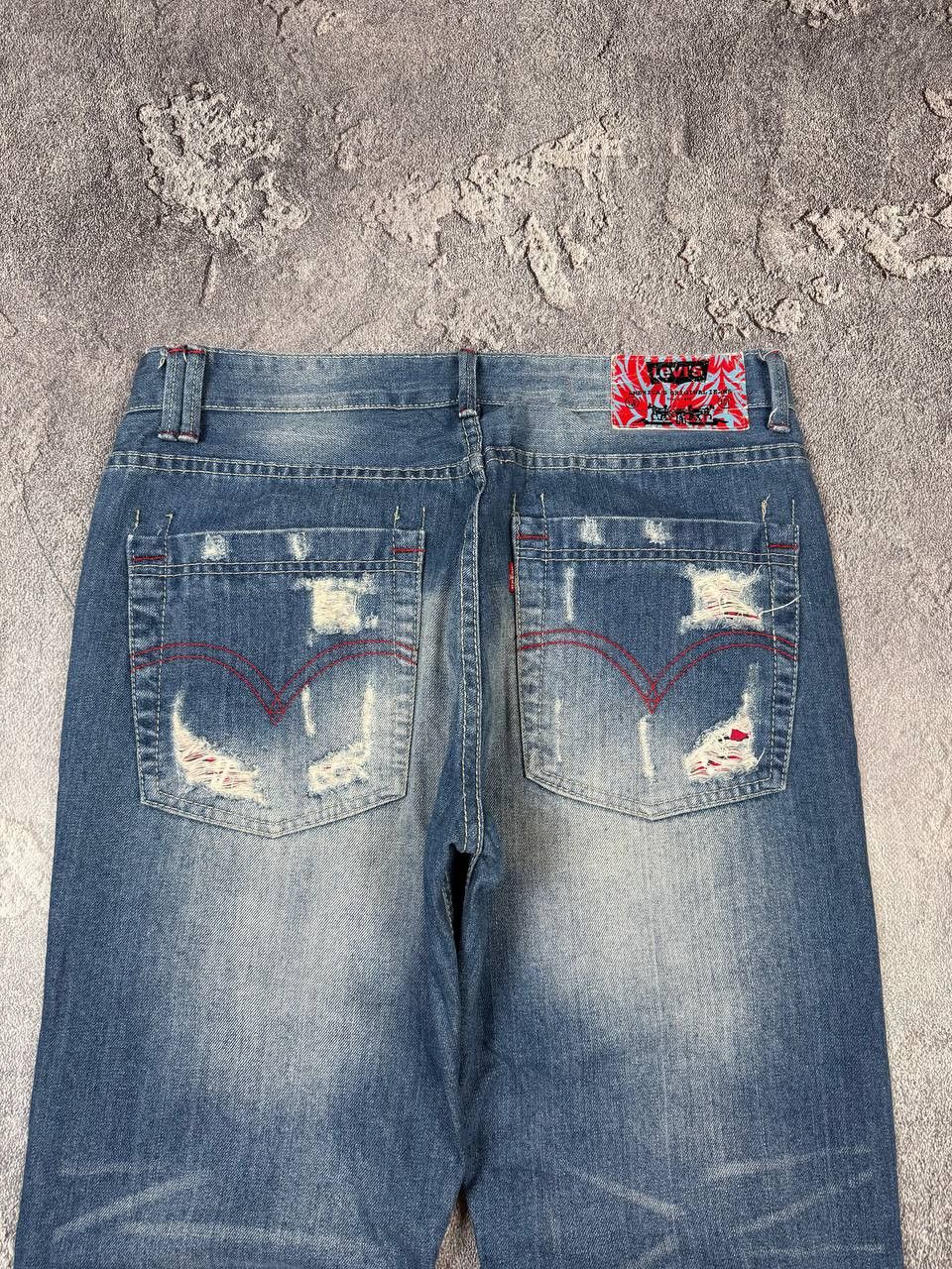 CLOT × Levi's Rare Levi's X Fragment Distressed Archieve Denim Y2K Size US 34 / EU 50 - 17 Thumbnail