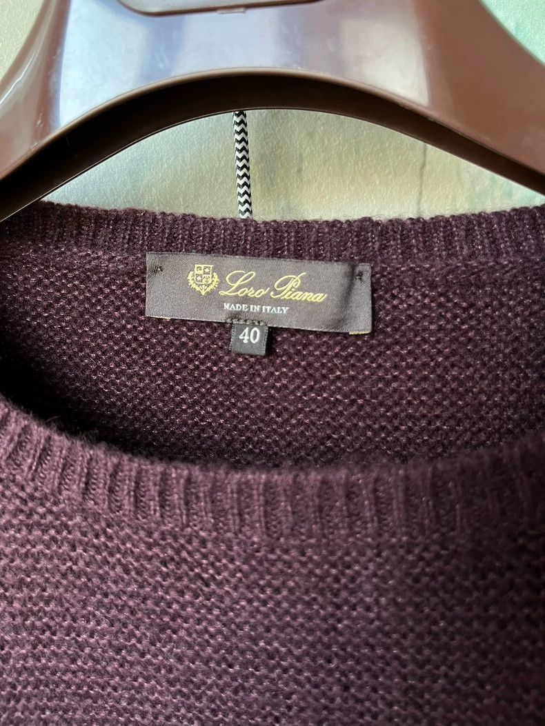 Ermenegildo Zegna Loro Piana Purple Cashmere Silk Sweater Size US M / EU 48-50 / 2 - 4 Thumbnail