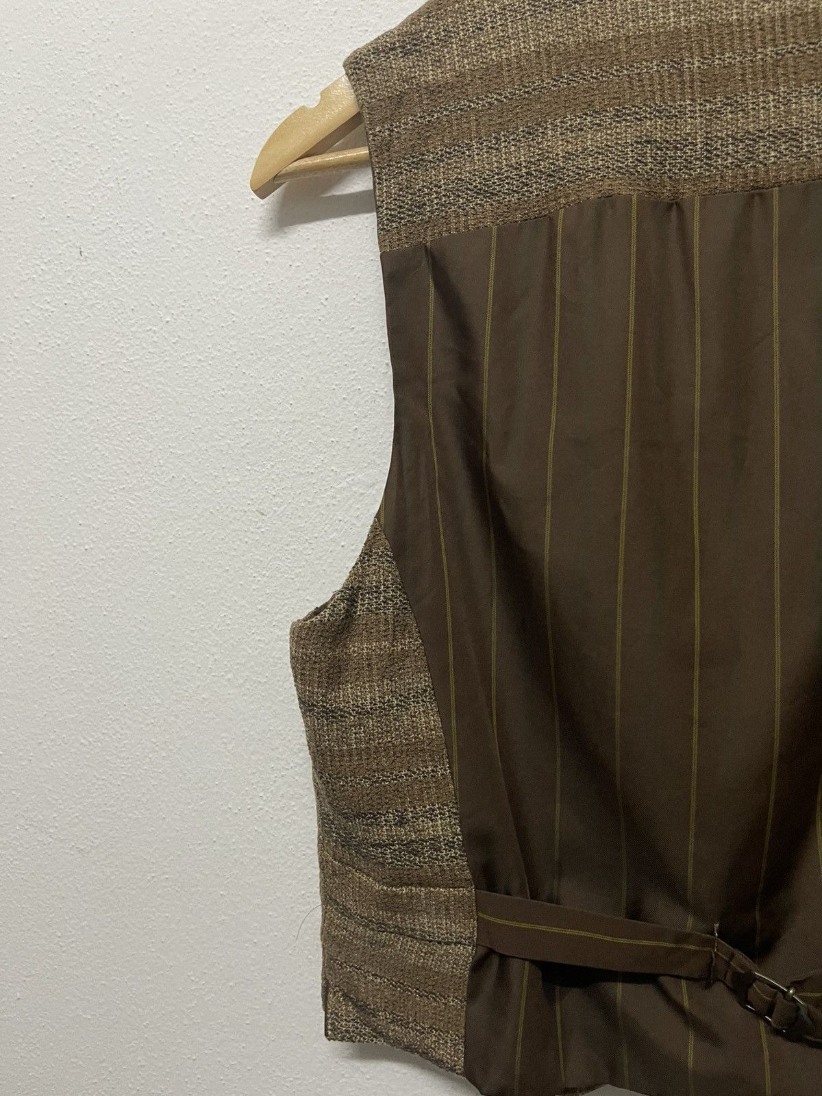 Japanese Brand × Vintage × Yoshiyuki Konishi 90s YOSHIYUKI KONISHI FICCE UOMO WOOL MIX SILK WESTERN VEST Size US M / EU 48-50 / 2 - 9 Thumbnail